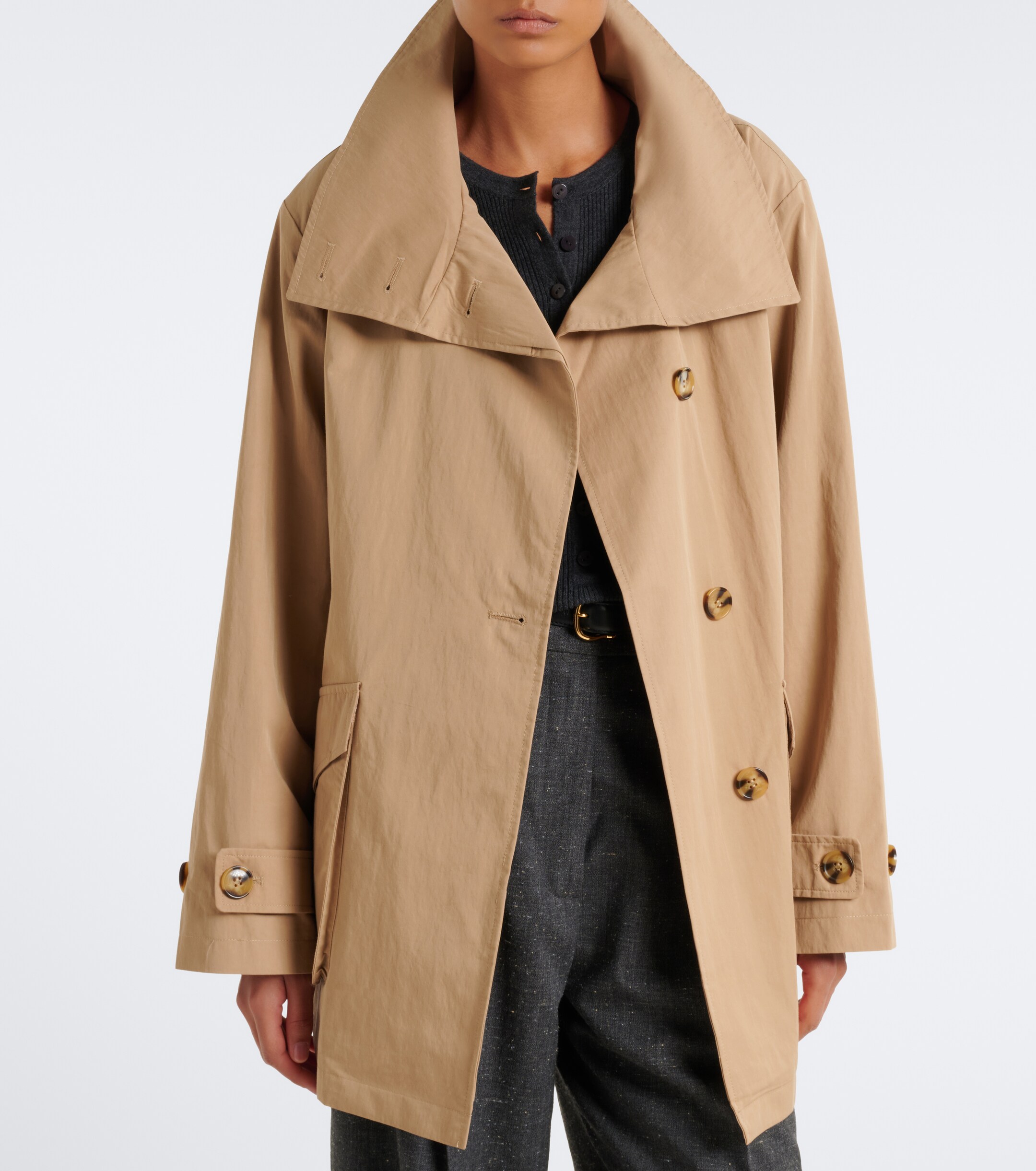 Varley Varley Celina belted cotton-blend jacket