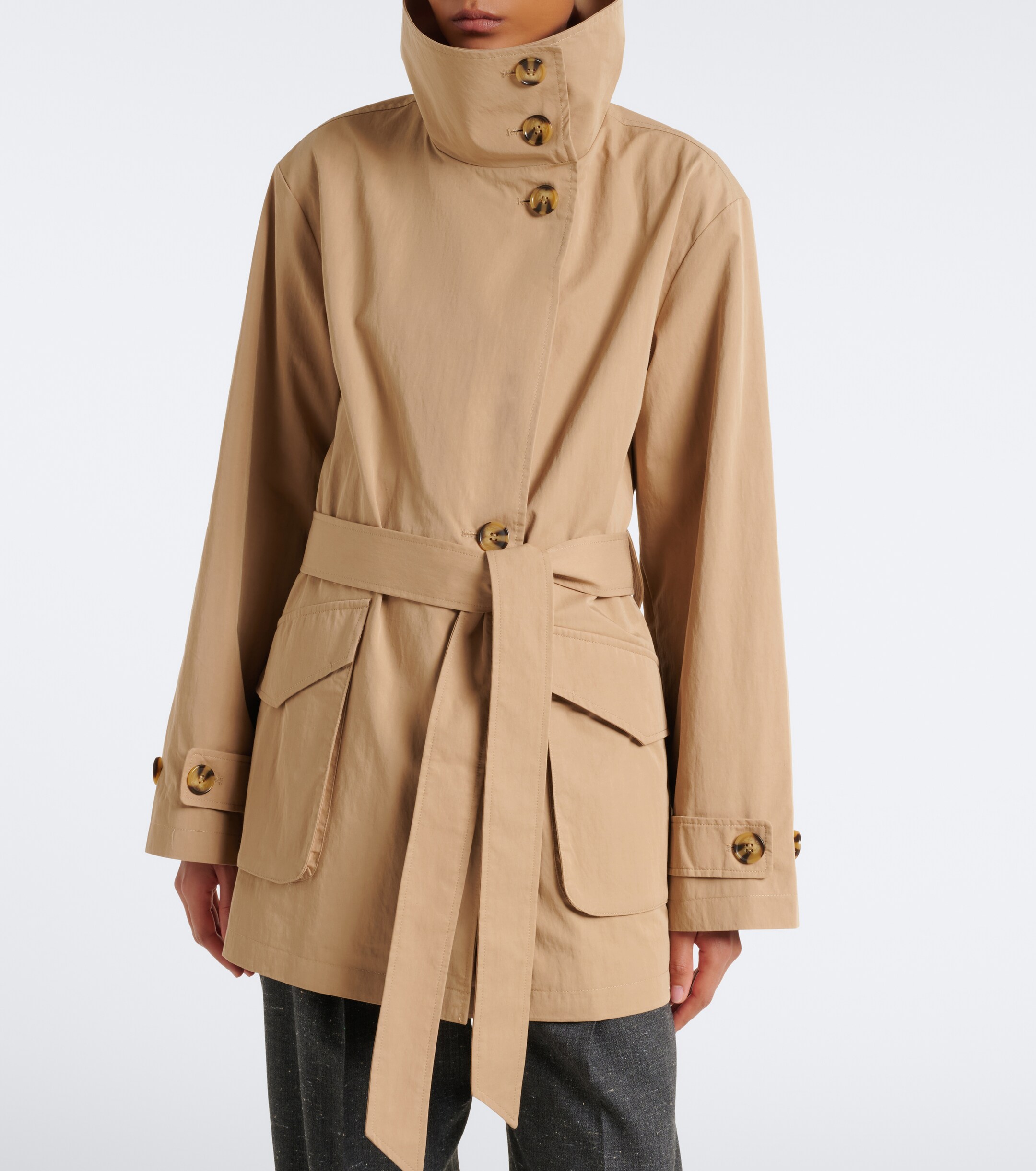 Varley Varley Celina belted cotton-blend jacket