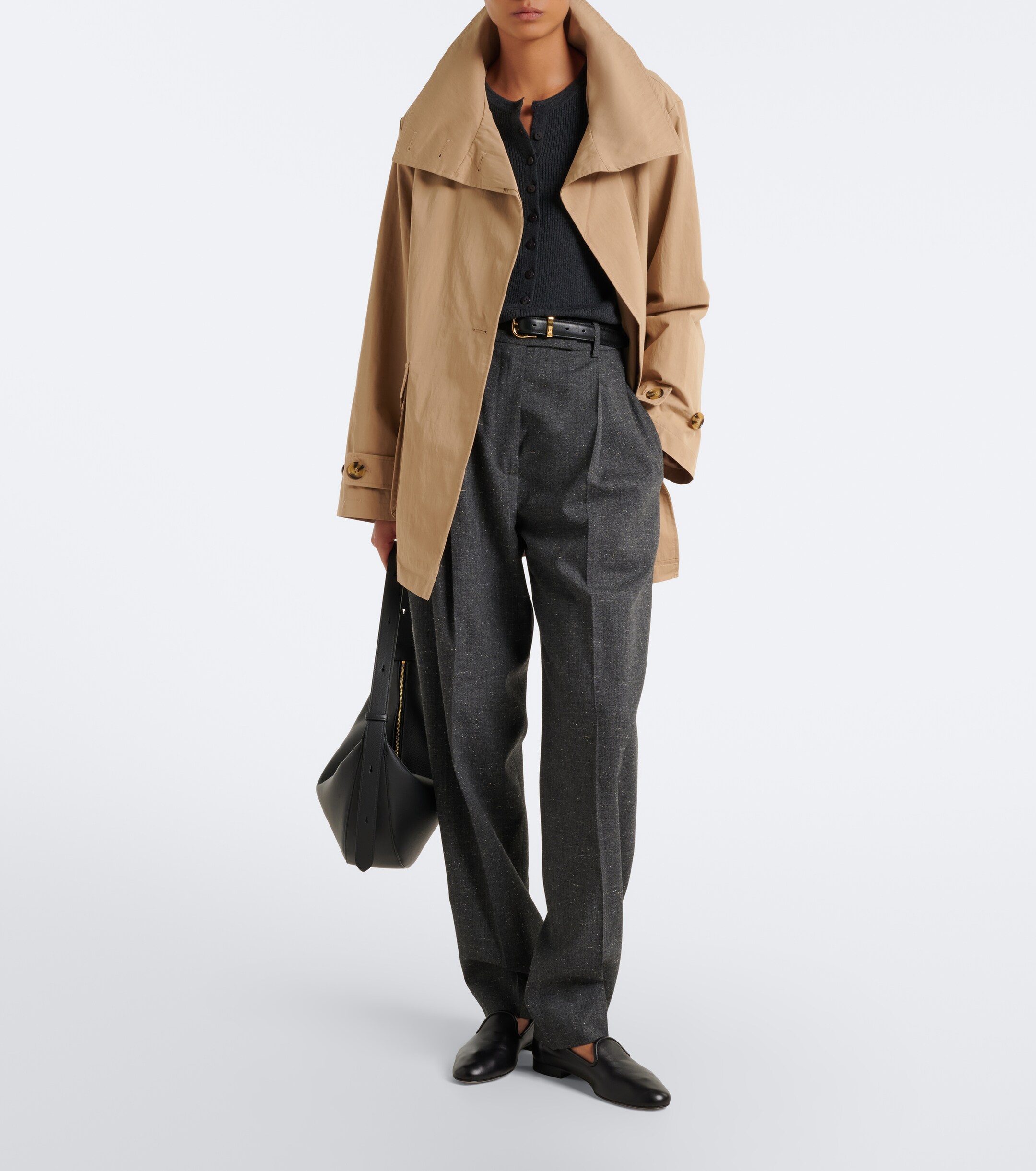 Varley Varley Celina belted cotton-blend jacket