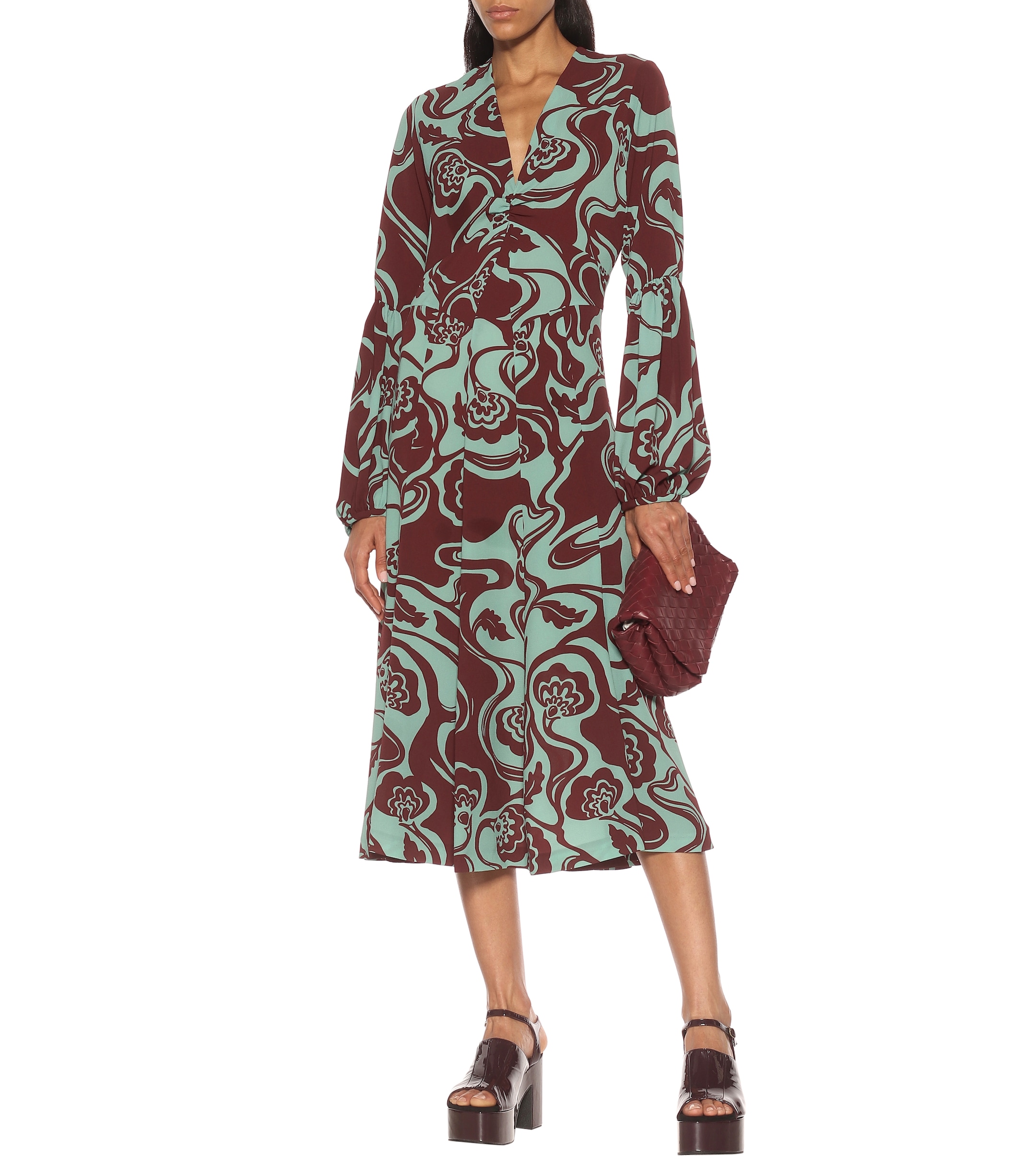 Dries Van Noten Floral midi dress