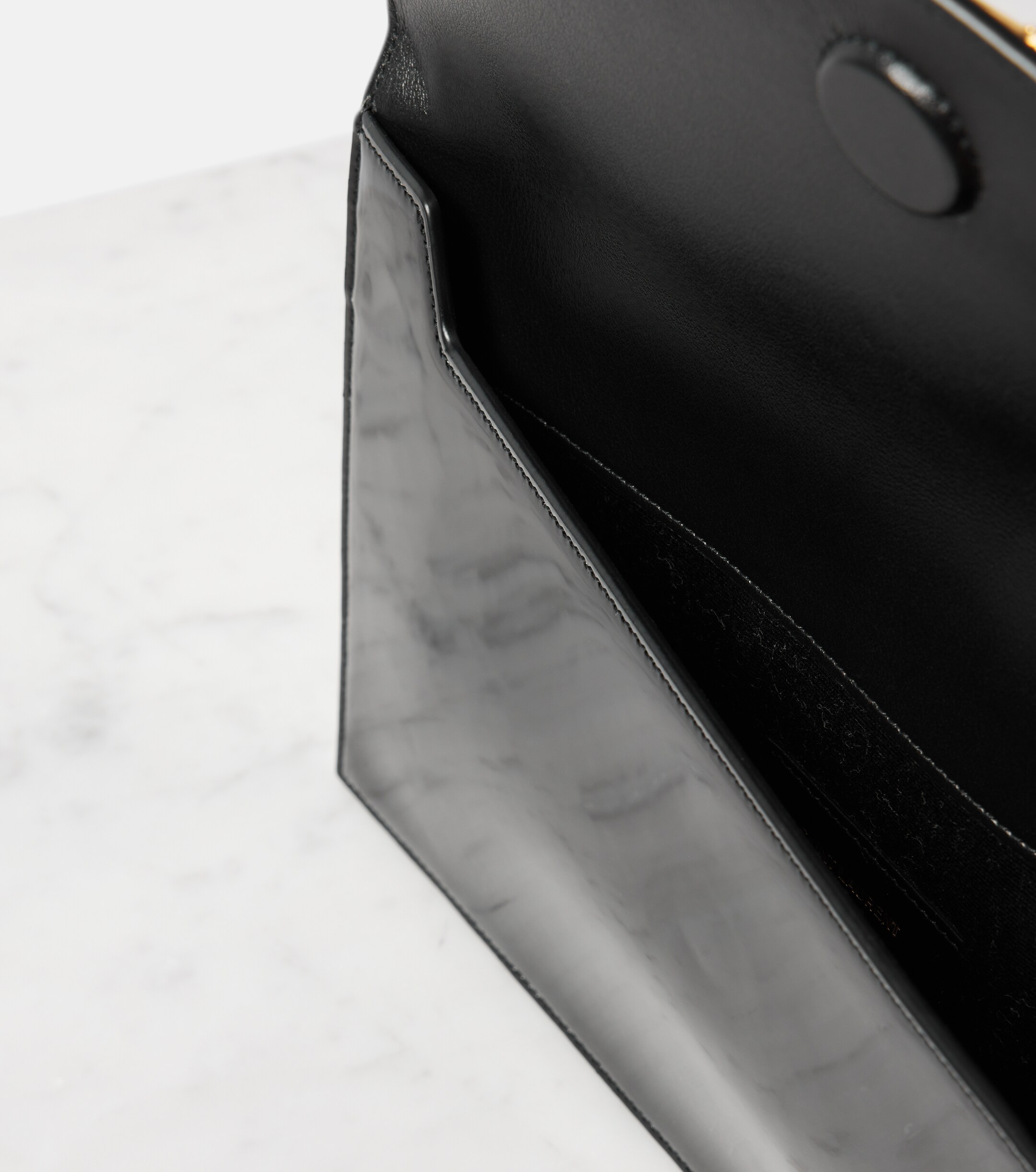 Saint Laurent Uptown patent leather clutch