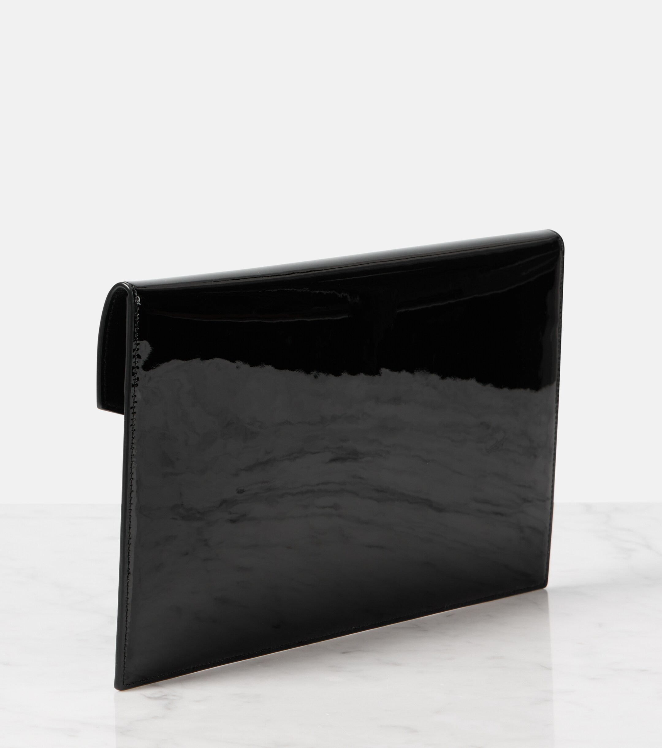 Saint Laurent Uptown patent leather clutch