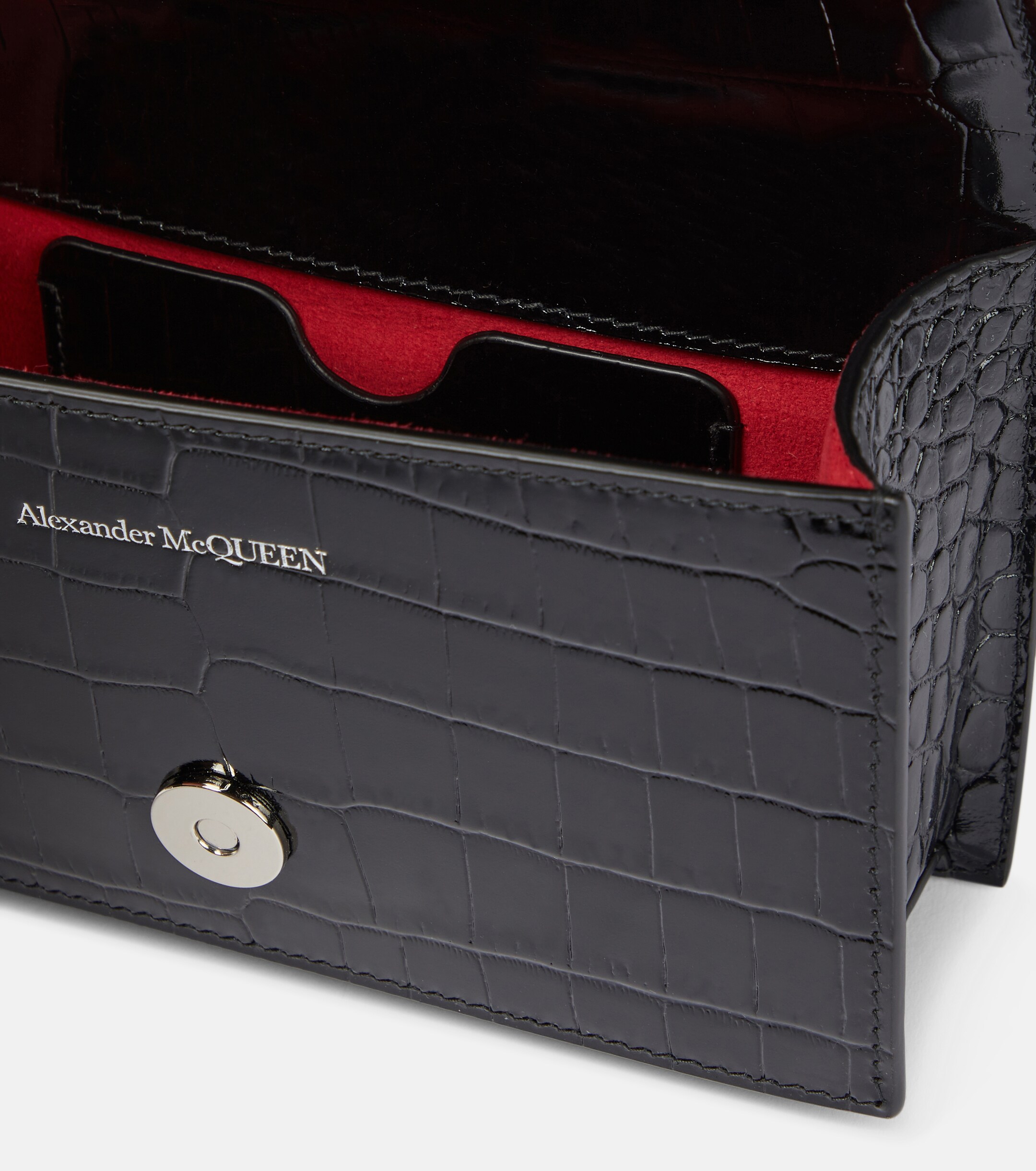 McQueen Jewelled Satchel leather shoulder bag