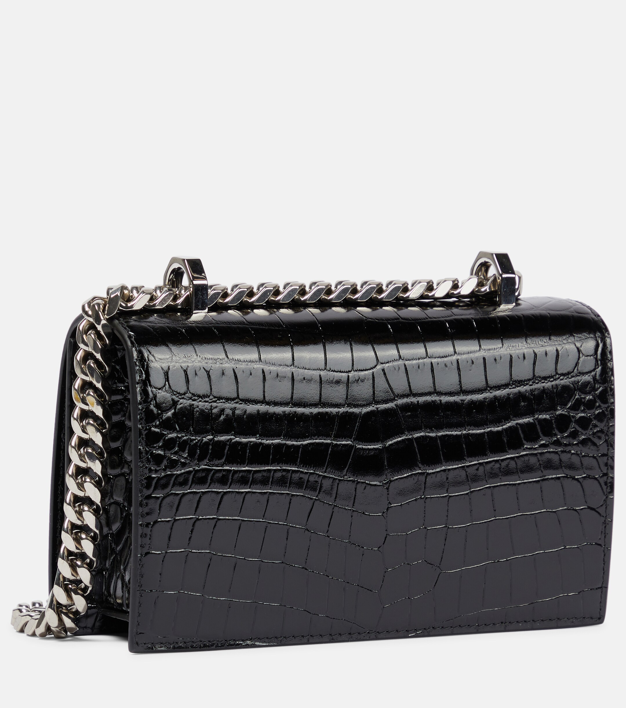 McQueen Jewelled Satchel leather shoulder bag
