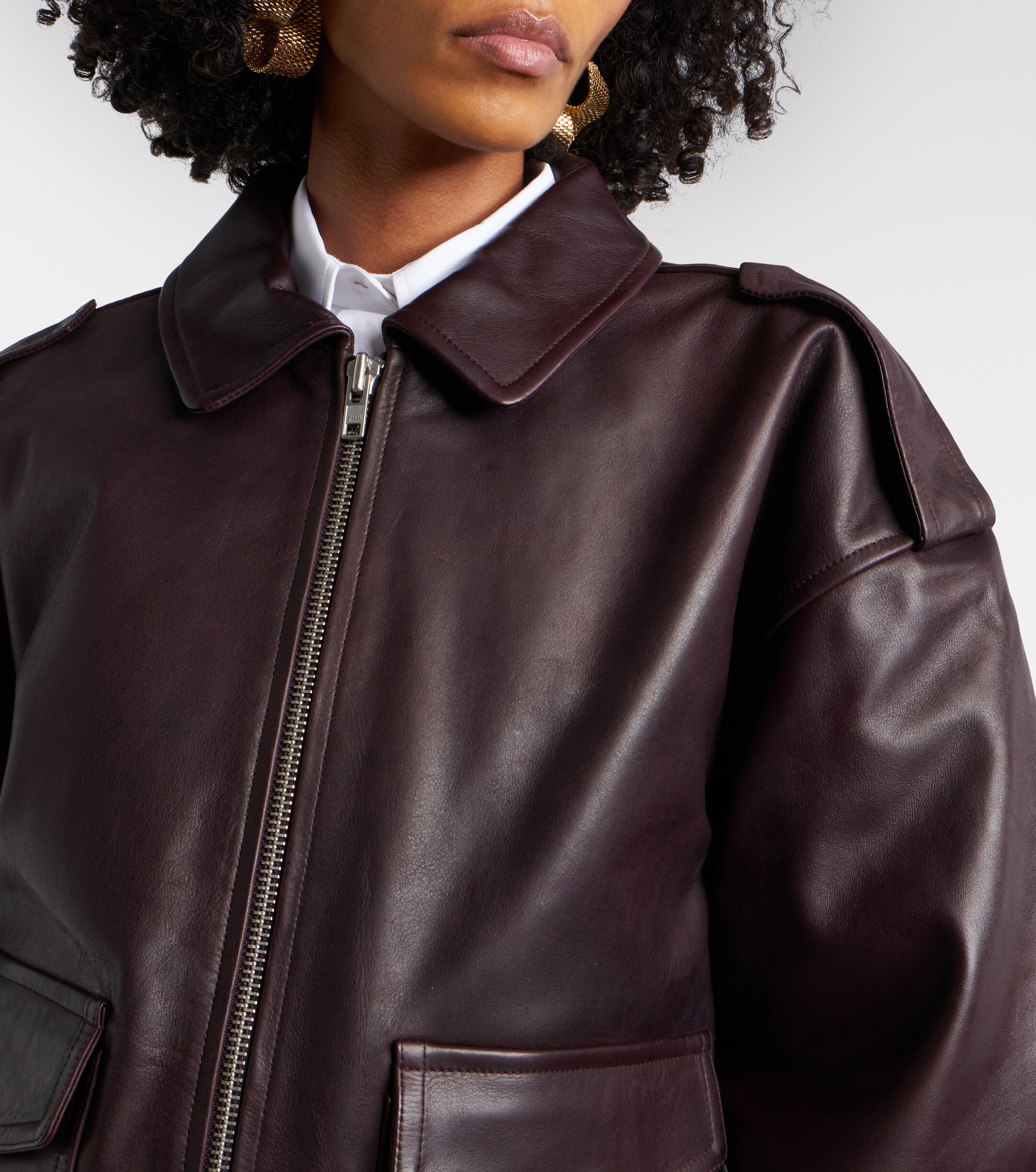 The Frankie Shop Viper leather jacket