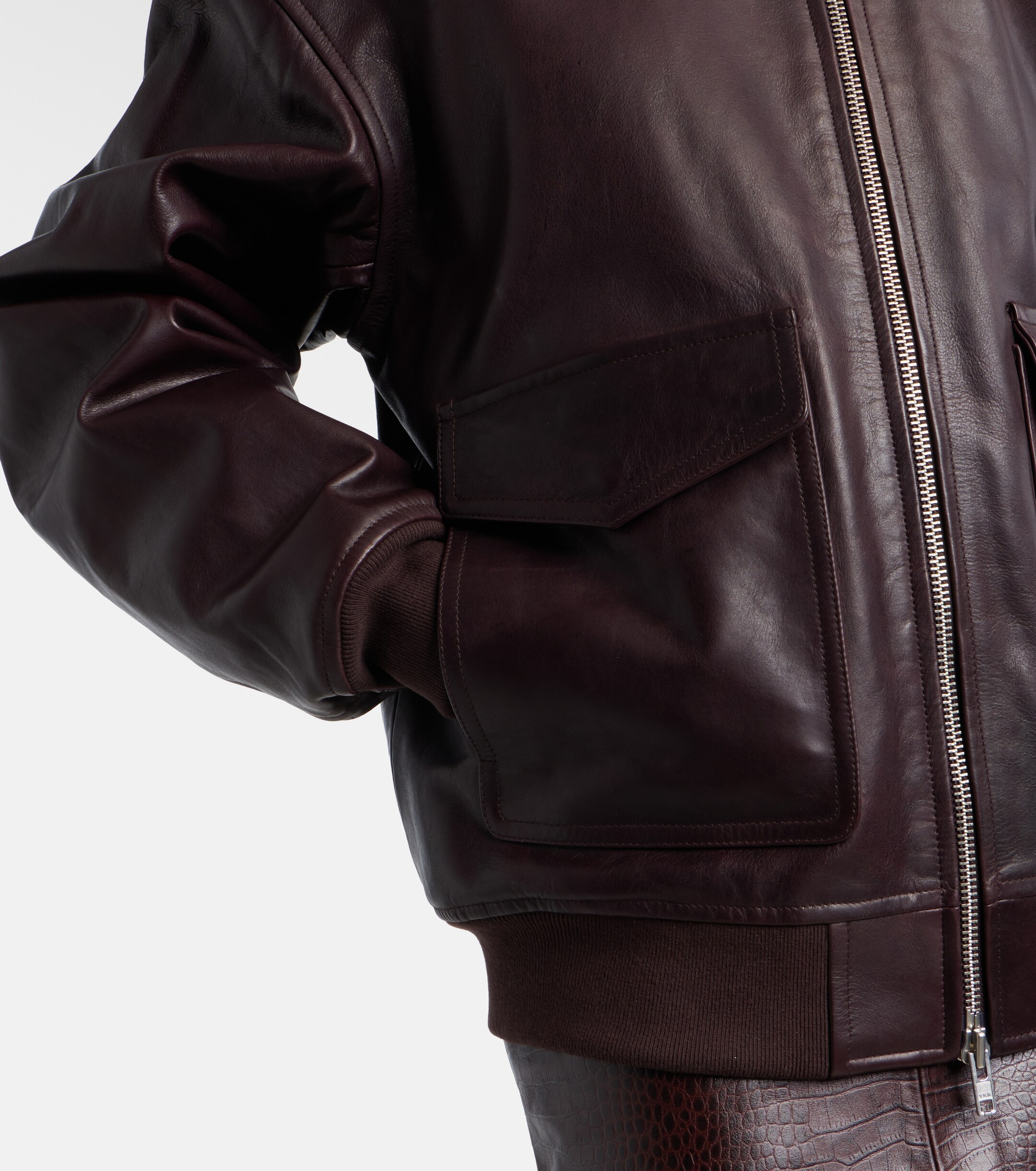 The Frankie Shop Viper leather jacket