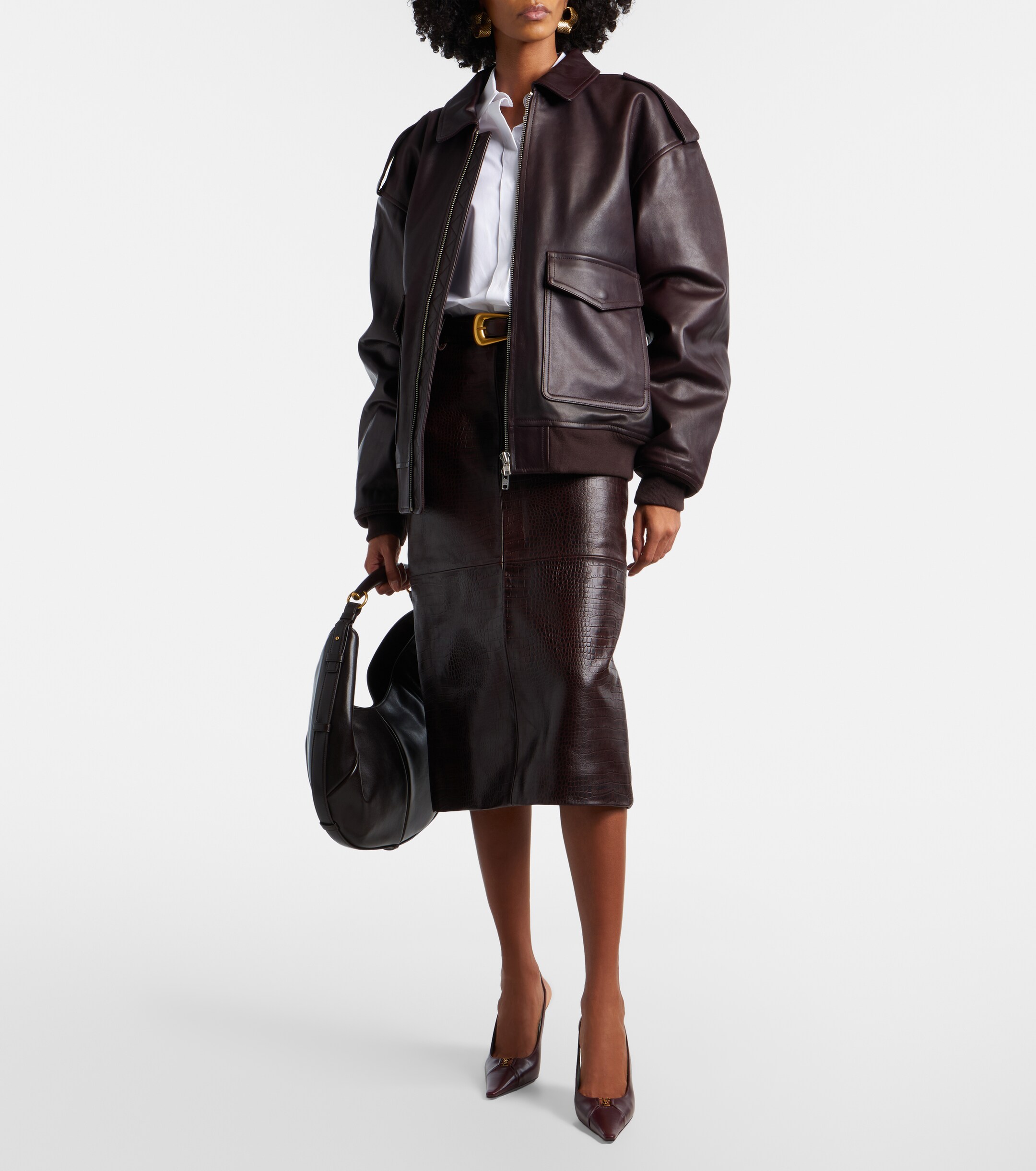 The Frankie Shop Viper leather jacket