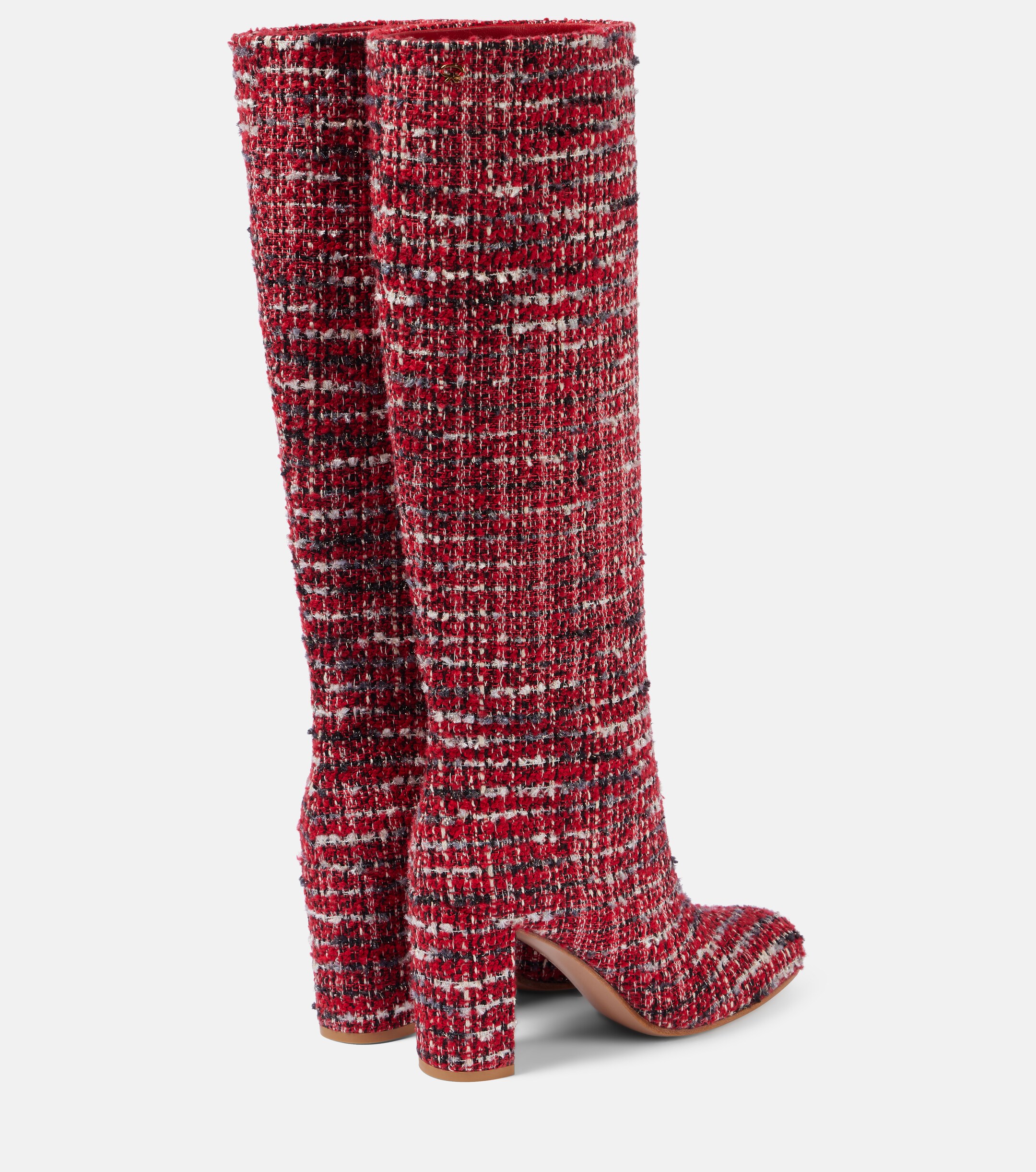 GIANVITO ROSSI Bouclé knee-high boots