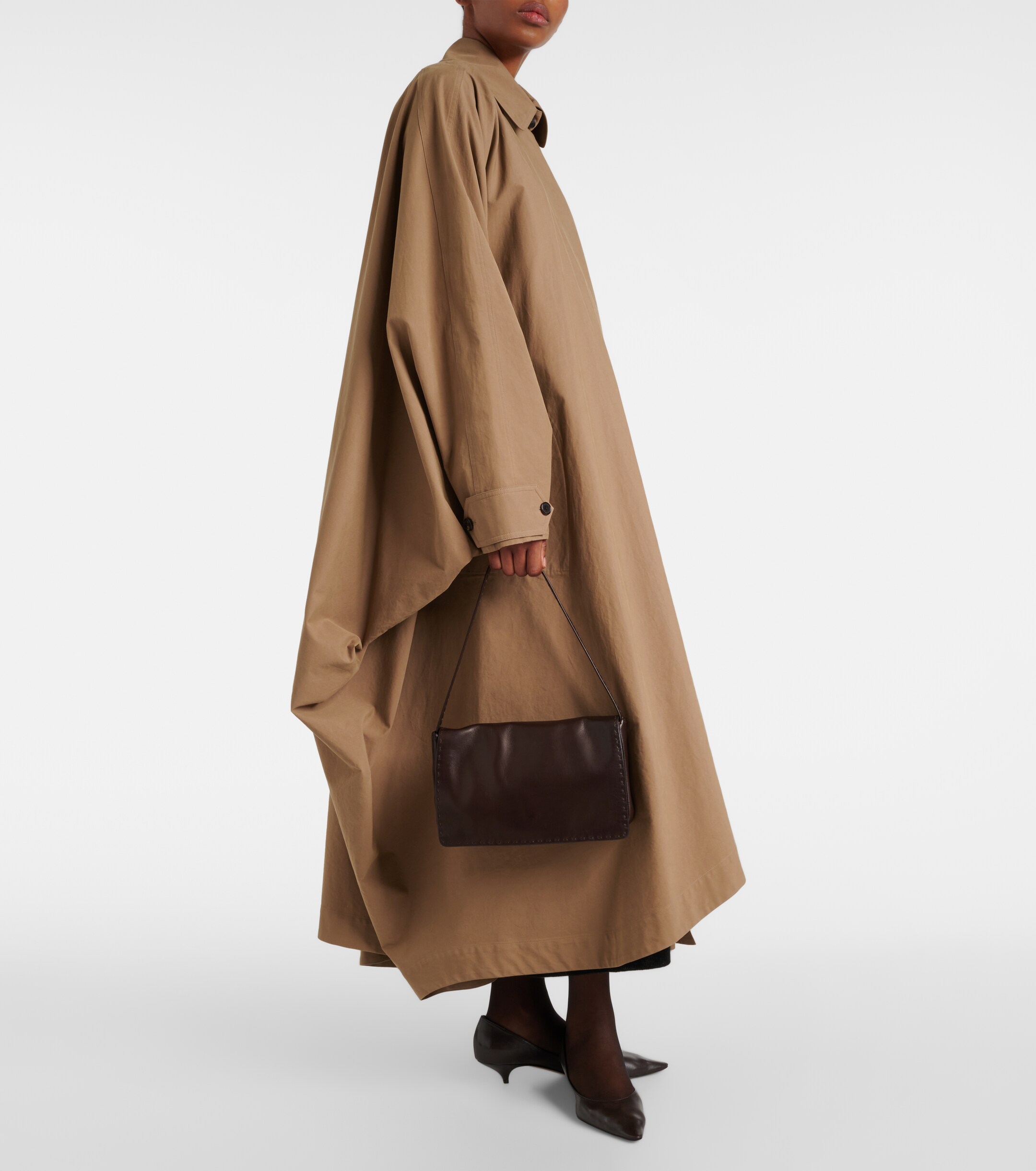 The Row Nuance leather shoulder bag