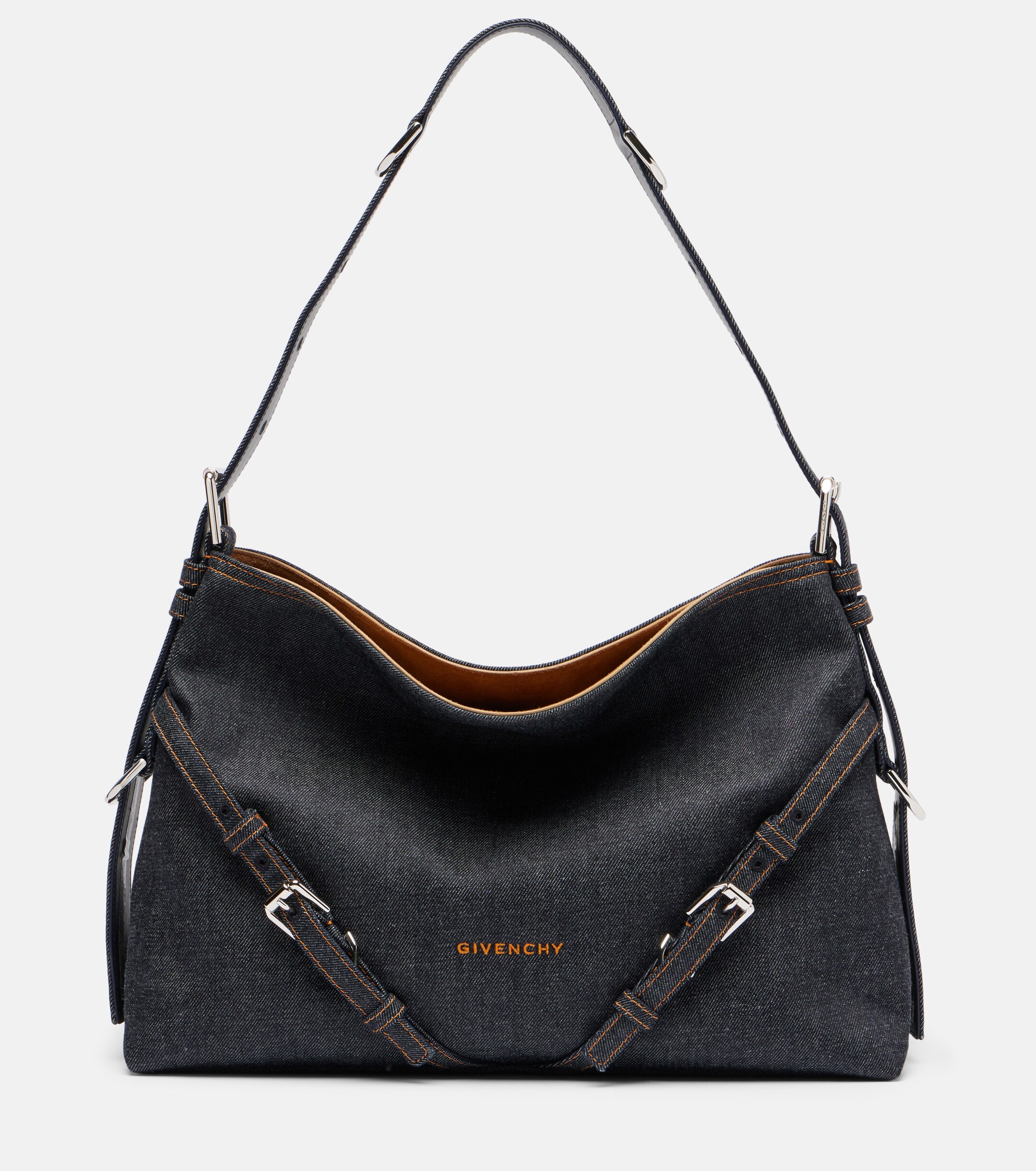 Givenchy Voyou Medium denim shoulder bag
