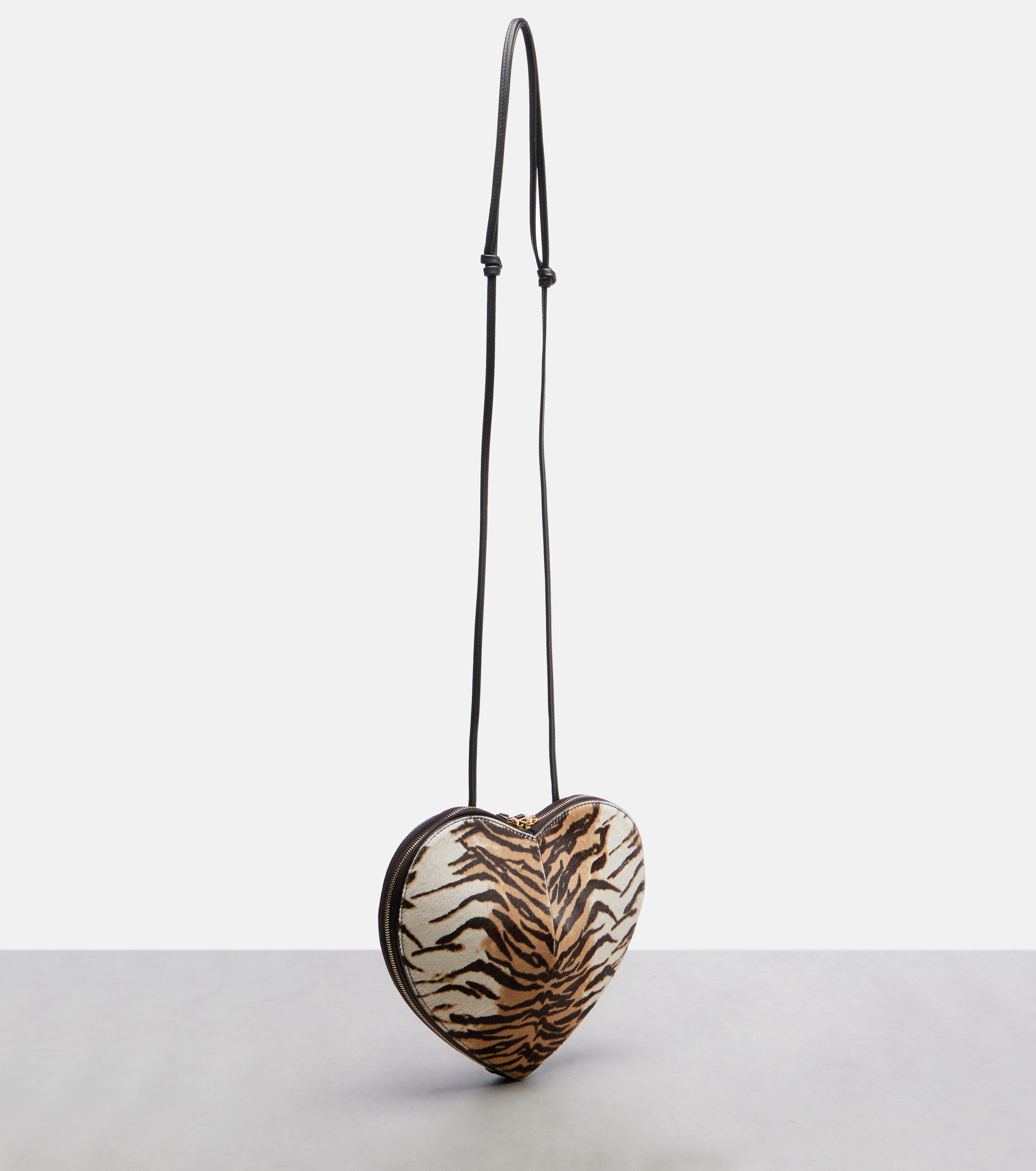 Alaïa Le Cœur Small calf hair crossbody bag