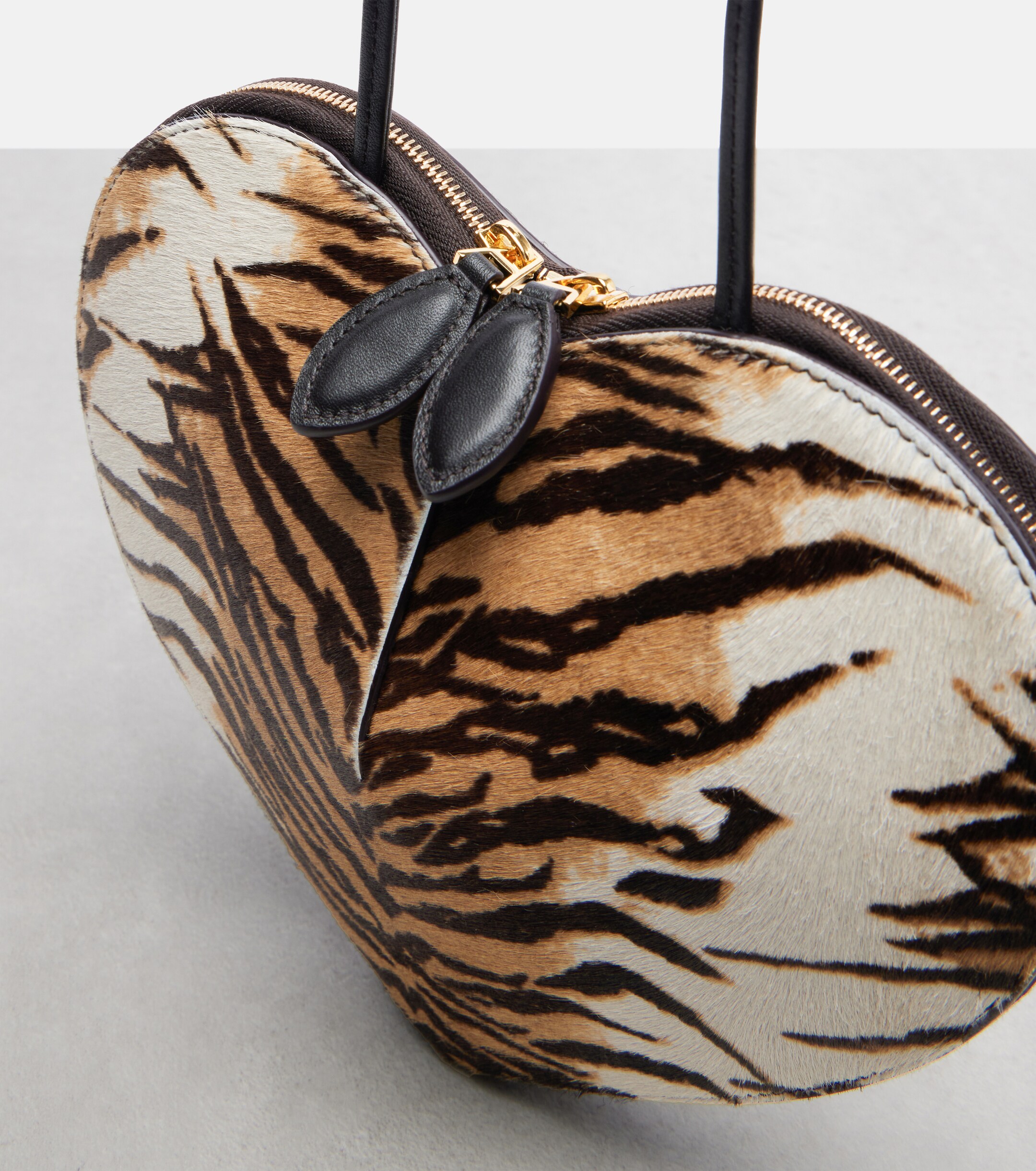 Alaïa Le Cœur Small calf hair crossbody bag