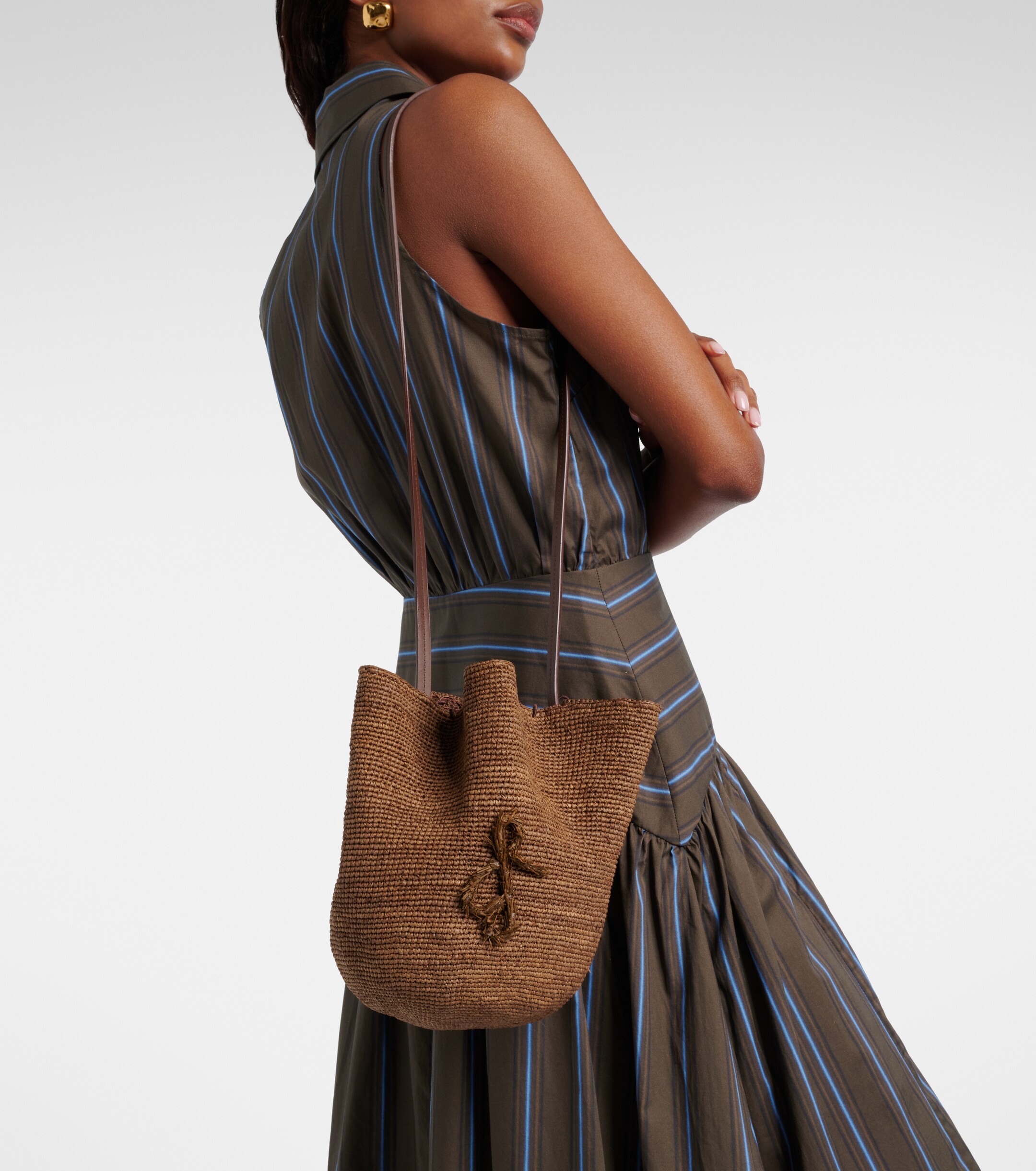 Ruslan Baginskiy HatBag raffia bucket bag thumbnail