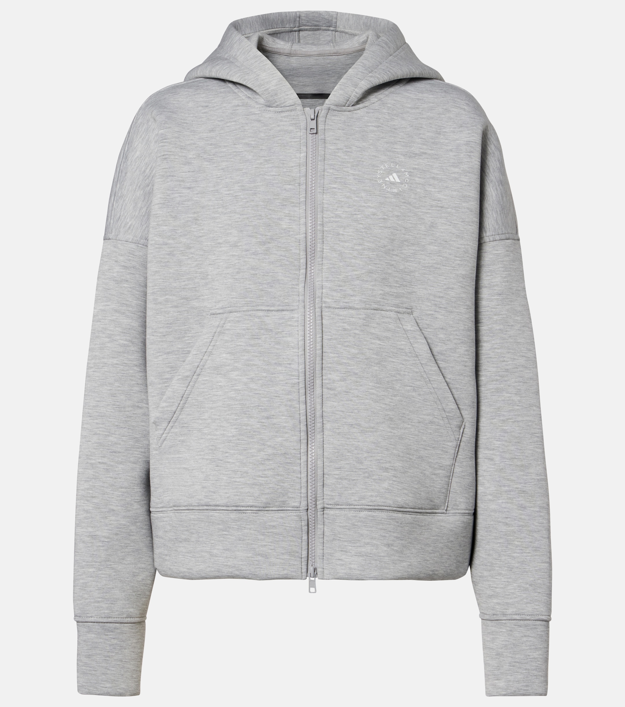 adidas by Stella McCartney Adidas by Stella McCartney Scuba jersey zip-up hoodie