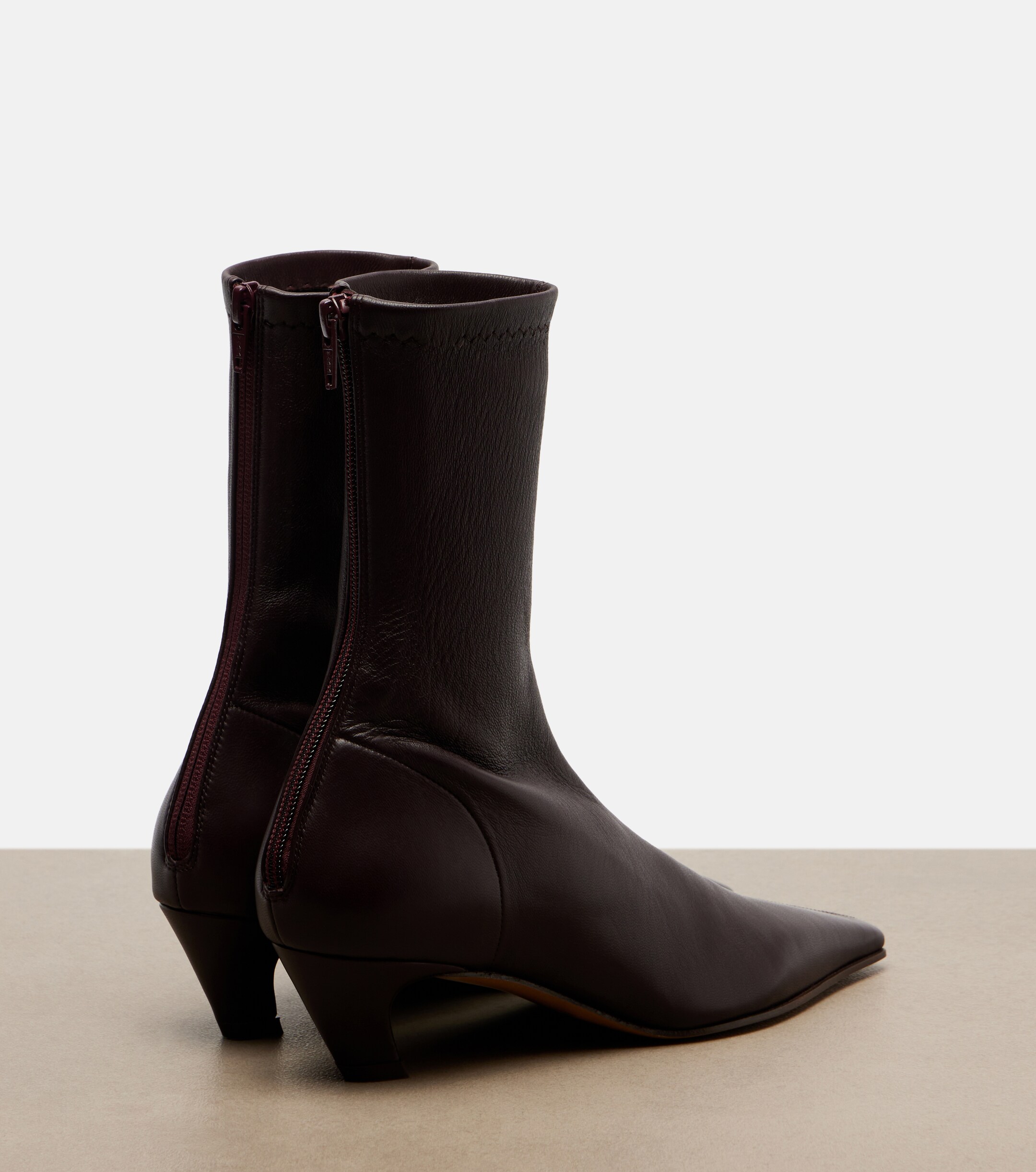 KHAITE Khaite Arizona leather ankle boots