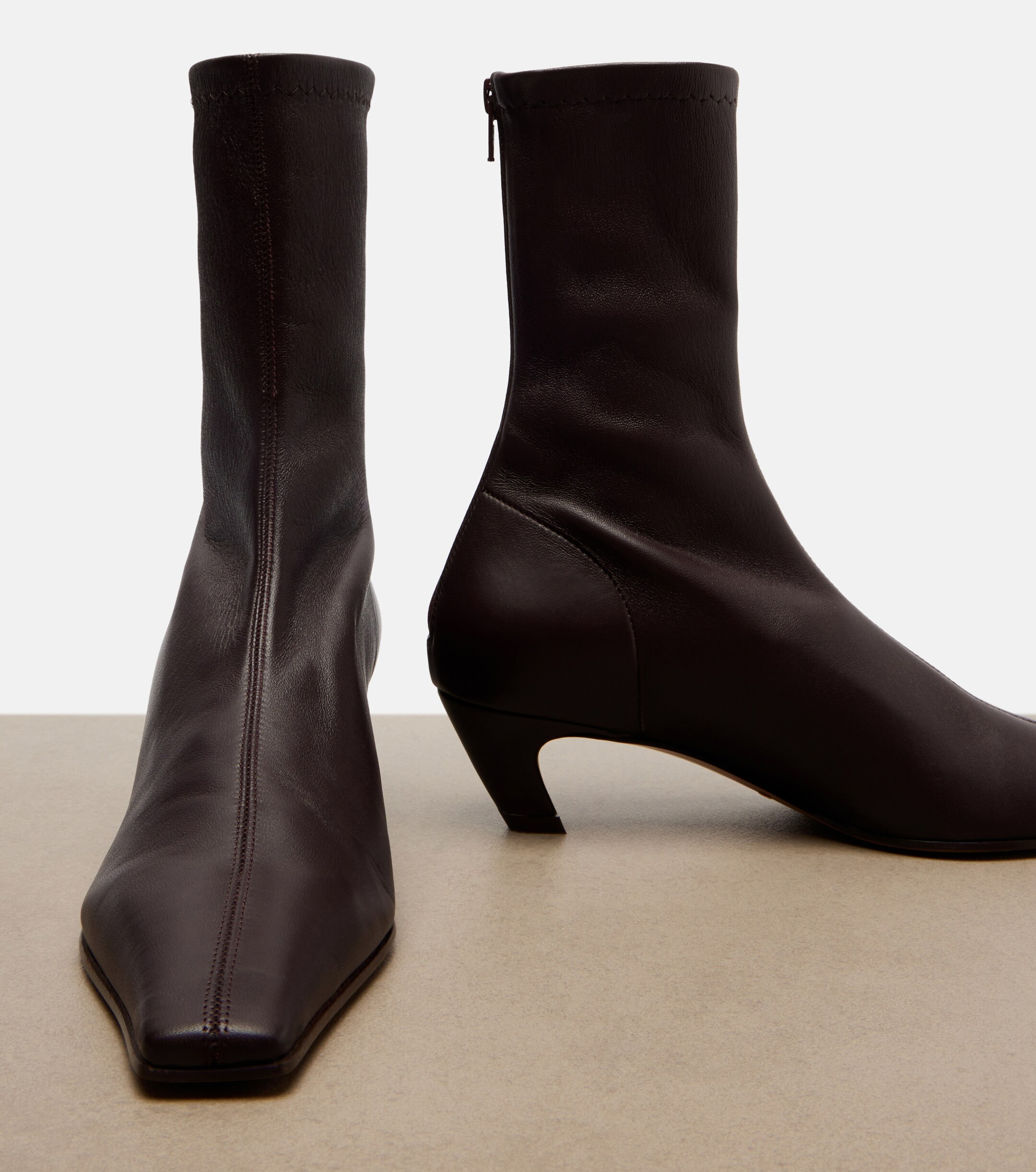 KHAITE Khaite Arizona leather ankle boots