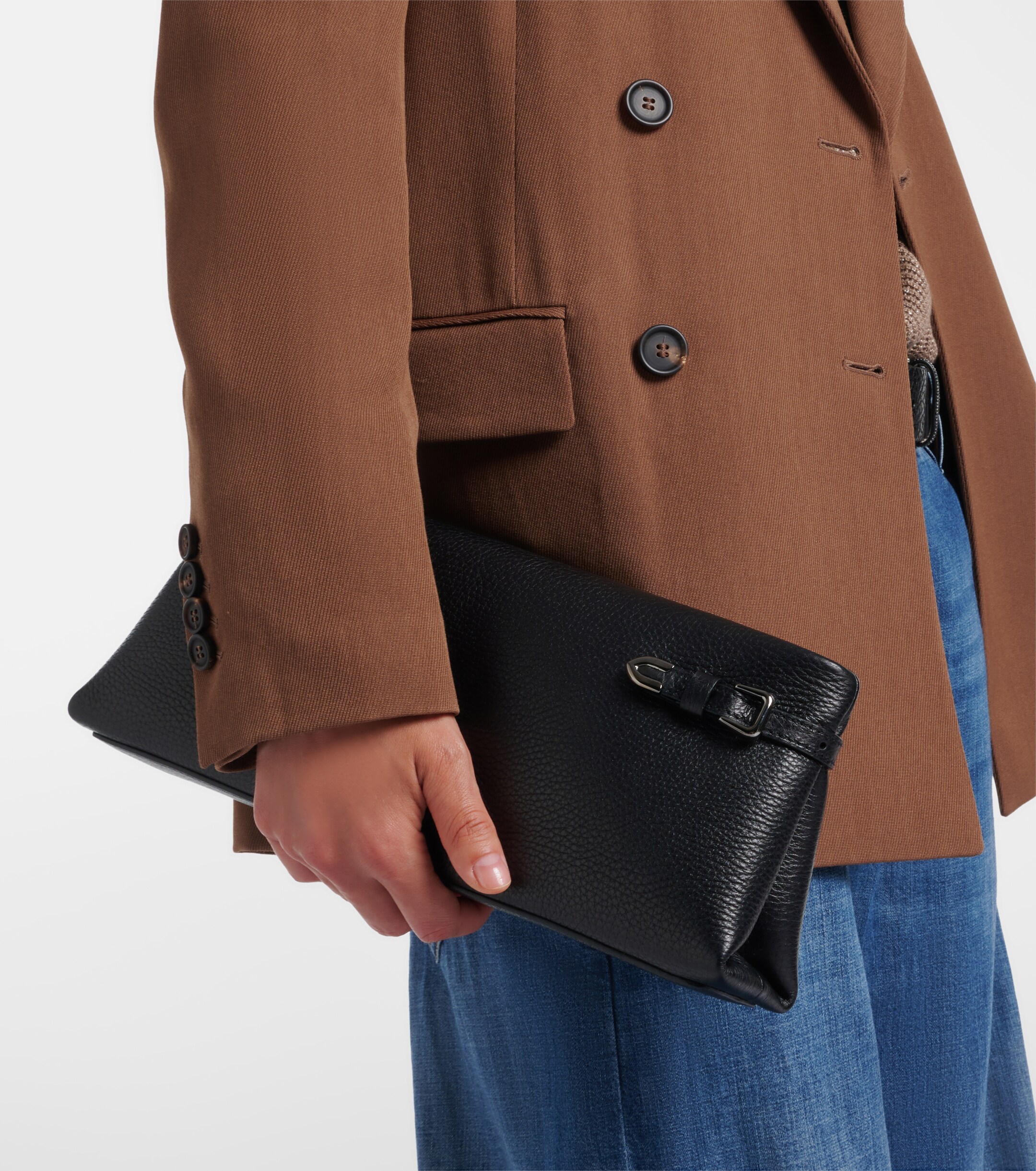 Brunello Cucinelli Small leather clutch