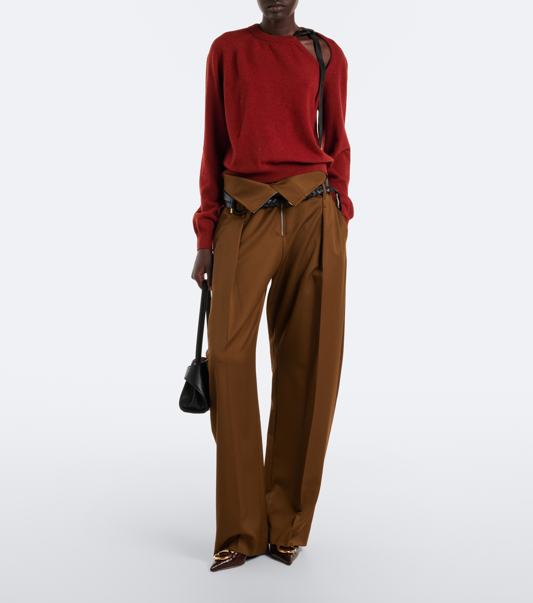 Ferragamo Hug East-West Small leather shoulder bag