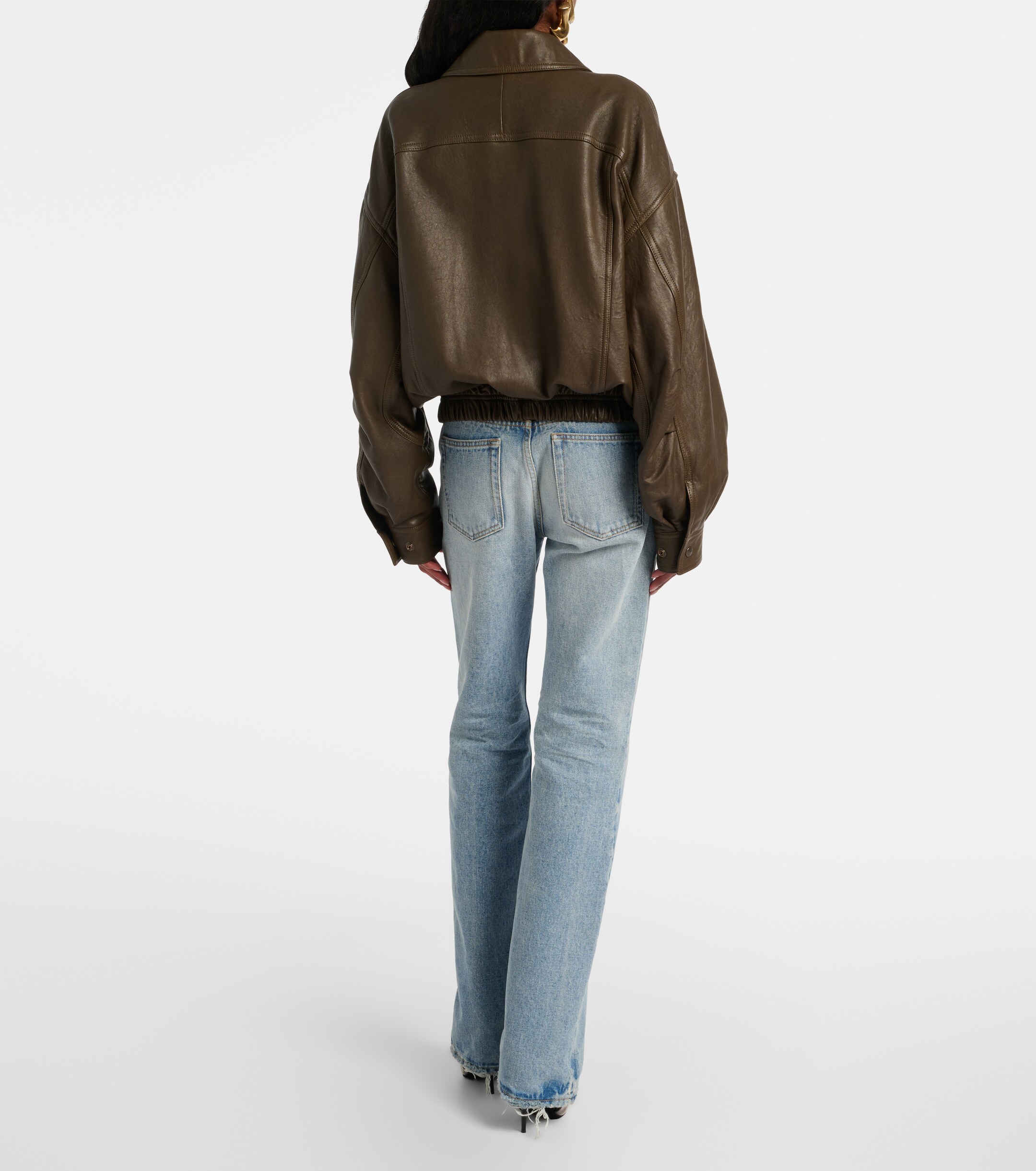 Saint Laurent Saint Laurent Nico distressed straight jeans