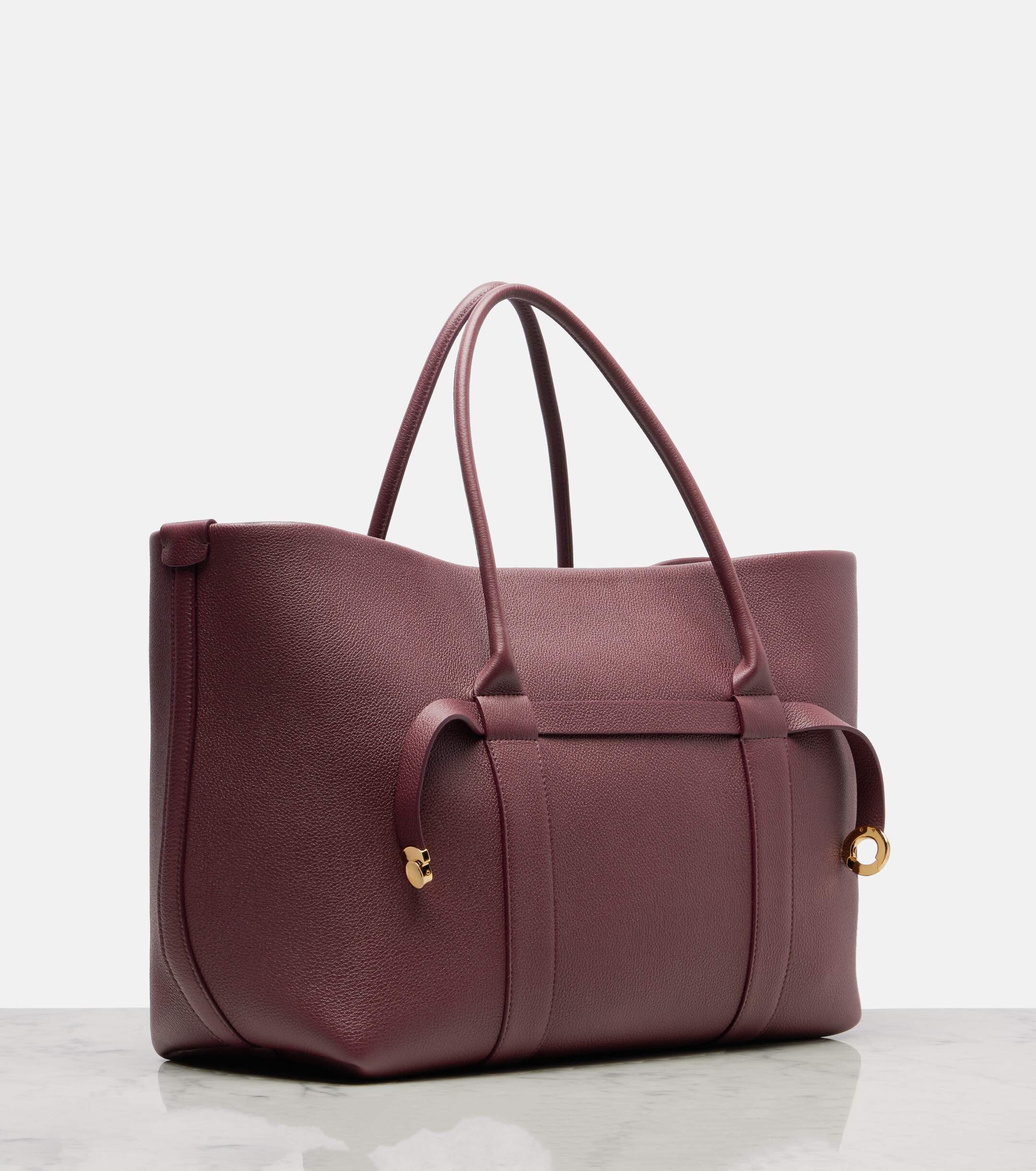Loro Piana Ghiera Large leather tote bag
