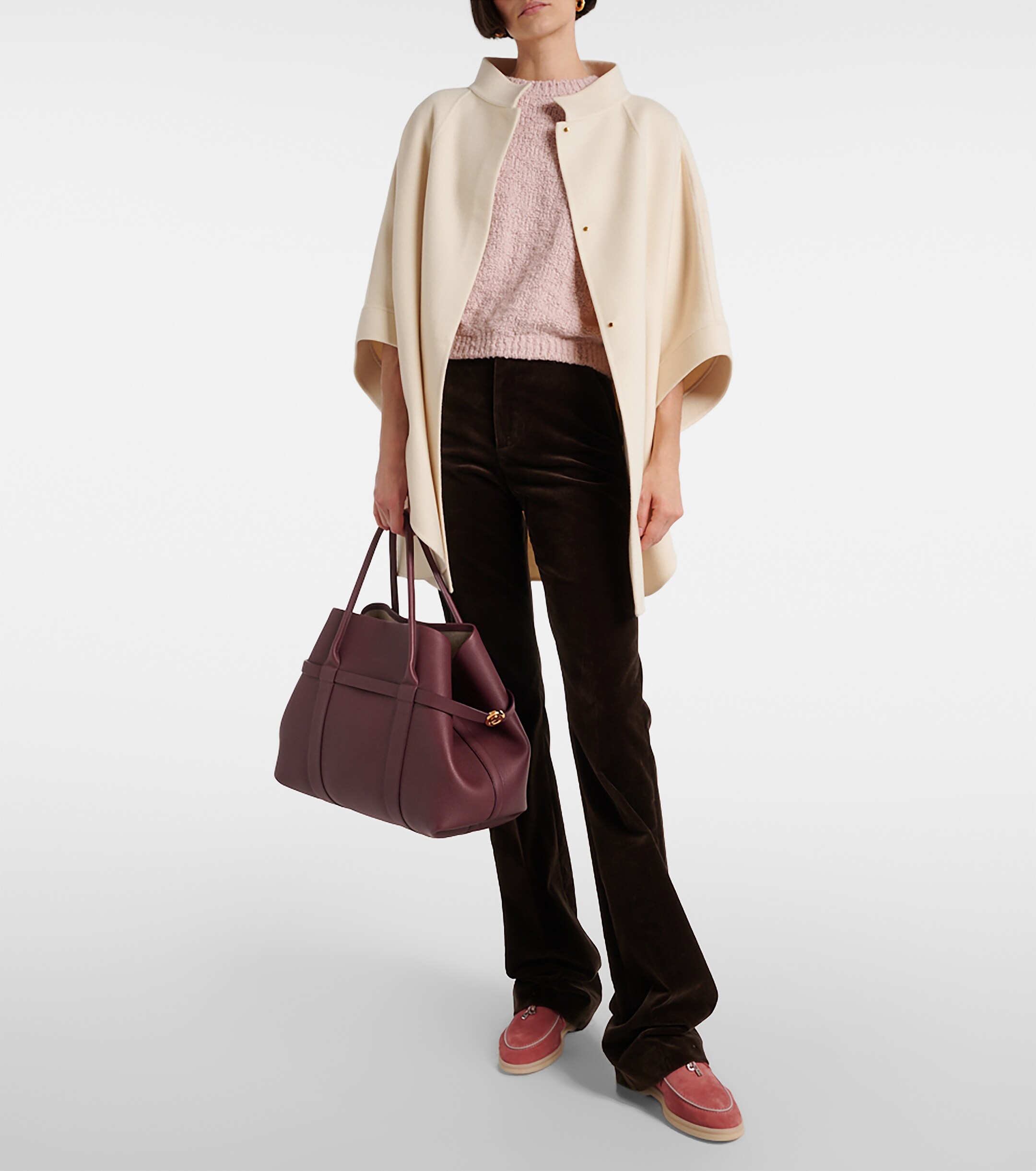 Loro Piana Ghiera Large leather tote bag