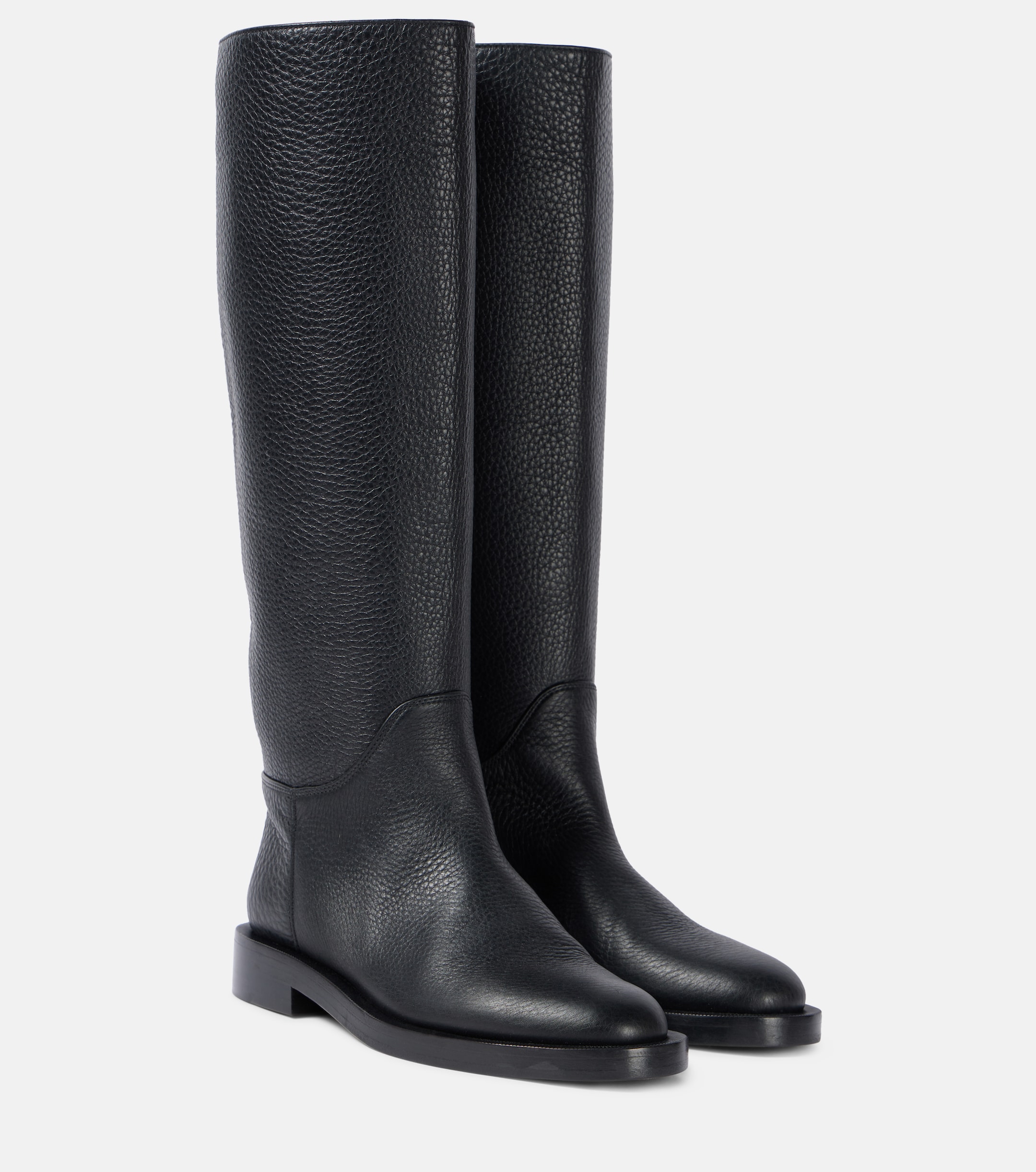 KHAITE Flint leather knee-high boots
