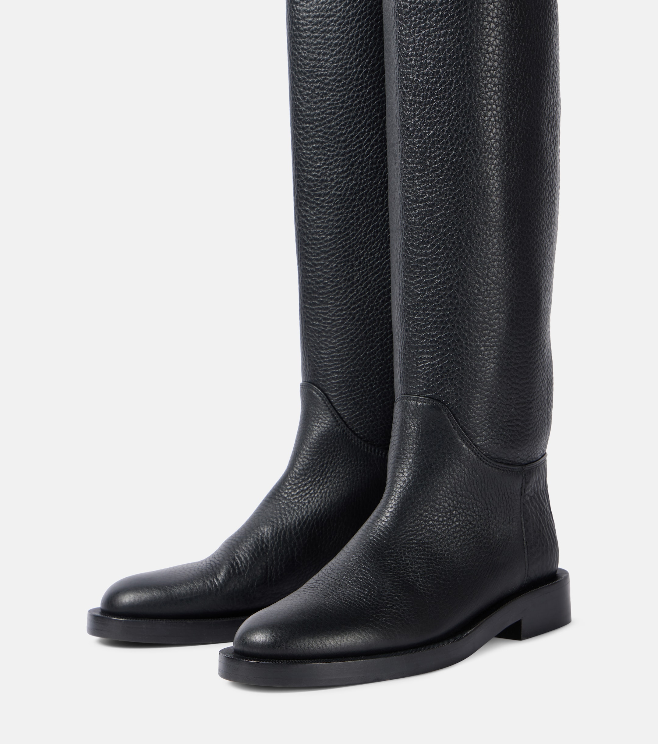KHAITE Flint leather knee-high boots thumbnail