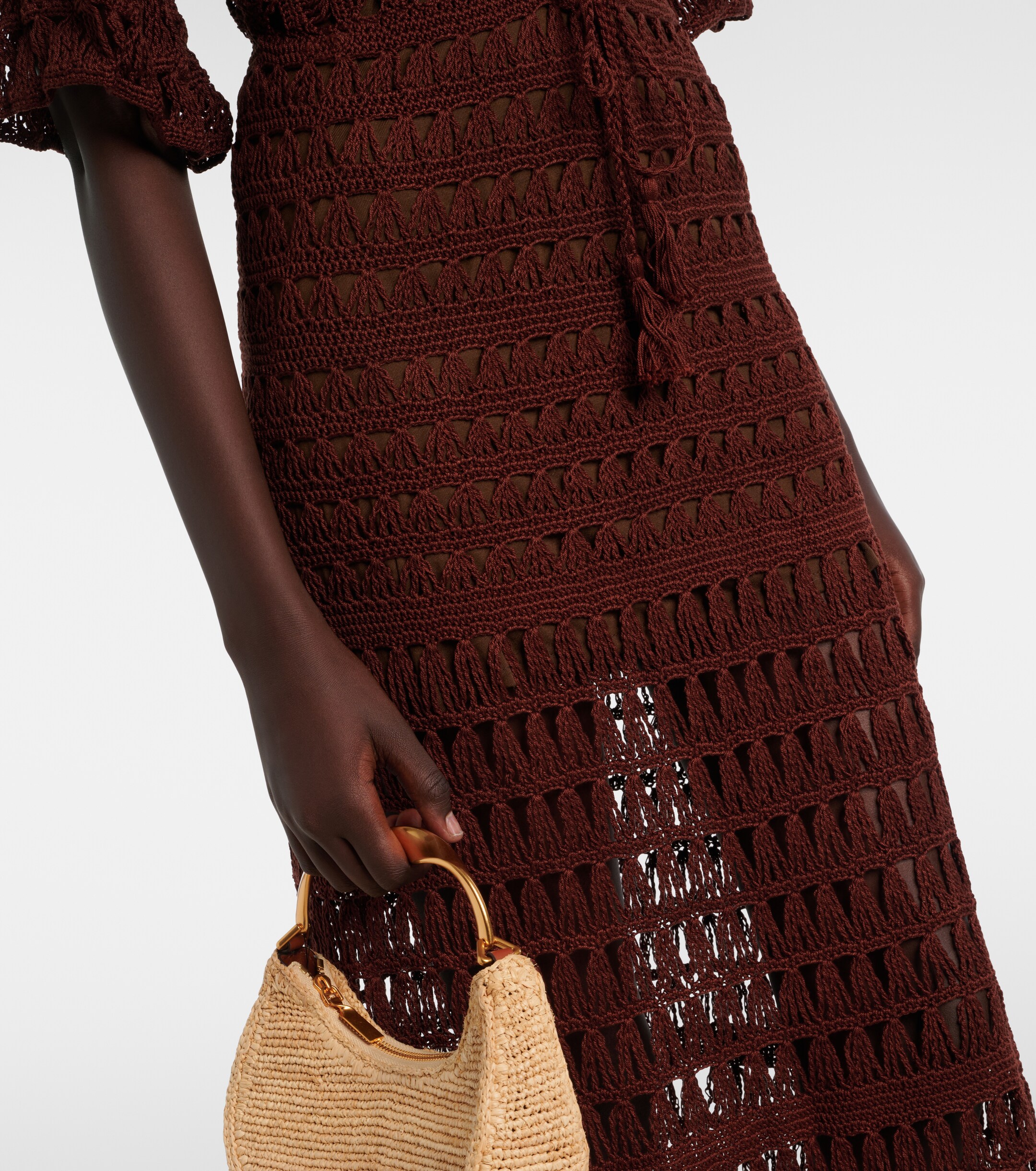 Anna Kosturova Anna Kosturova Marissa cotton crochet midi dress