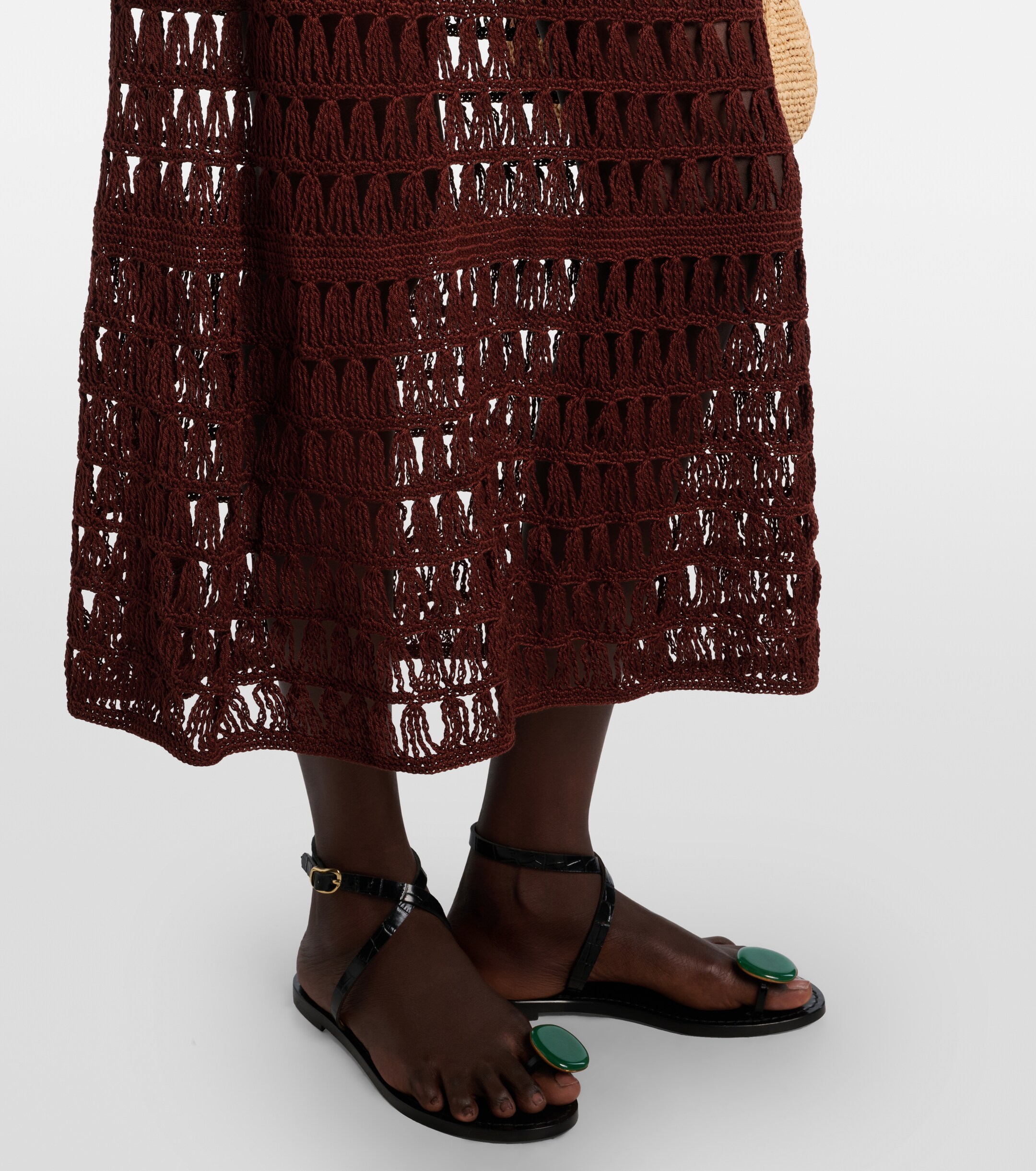 Anna Kosturova Anna Kosturova Marissa cotton crochet midi dress