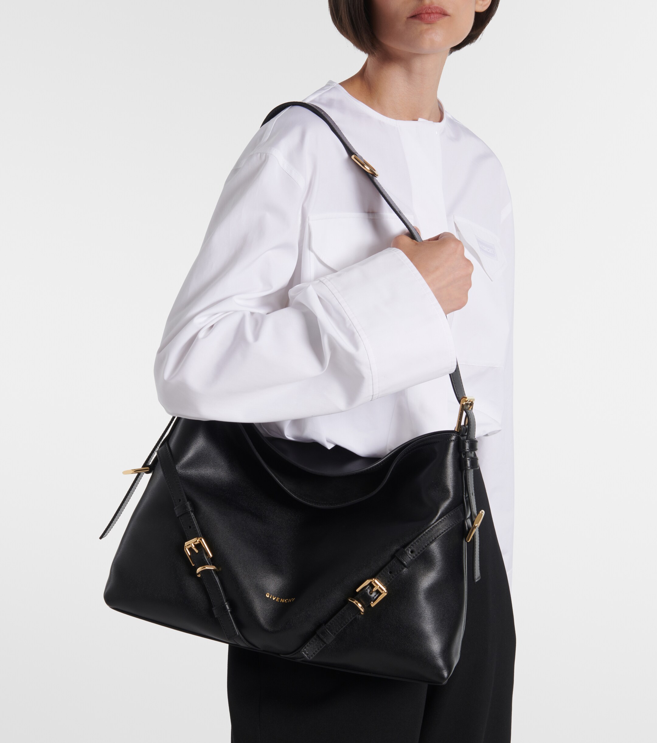 Givenchy Voyou Medium leather shoulder bag