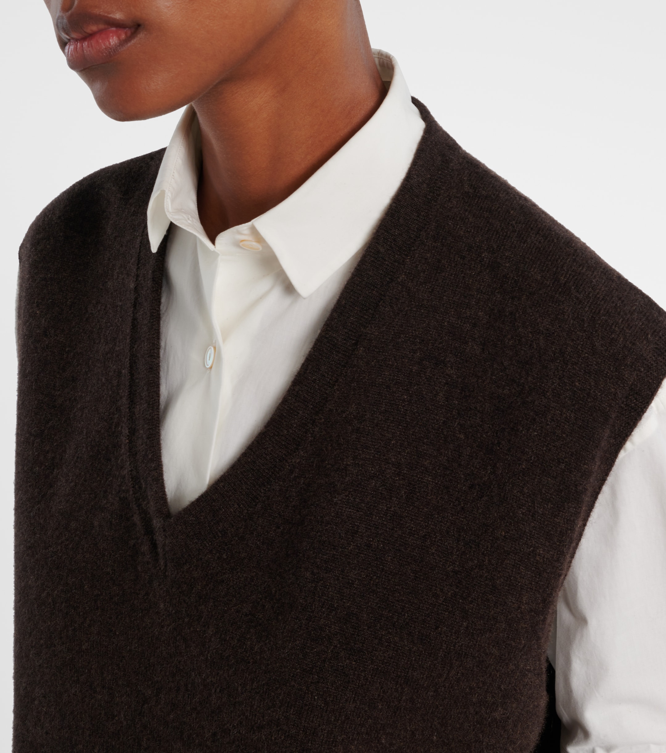 The Row The Row Levi cashmere sweater vest
