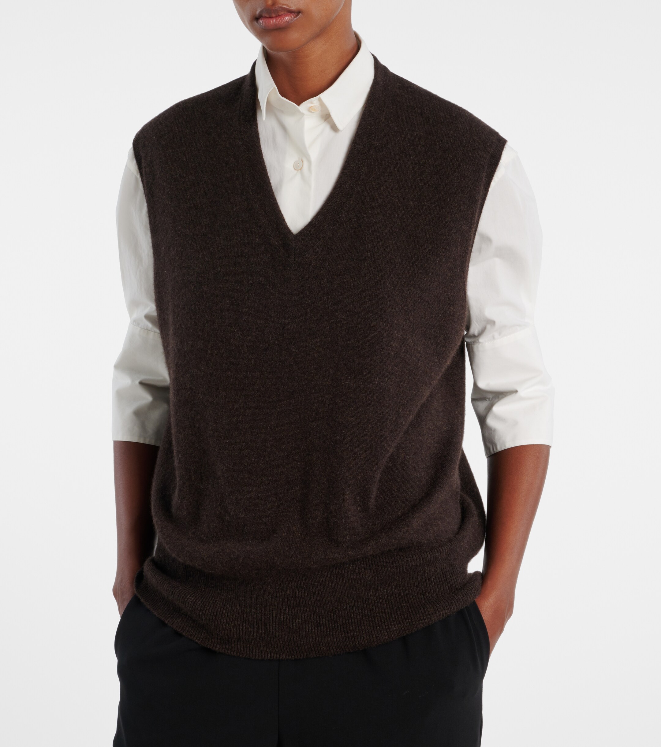 The Row The Row Levi cashmere sweater vest