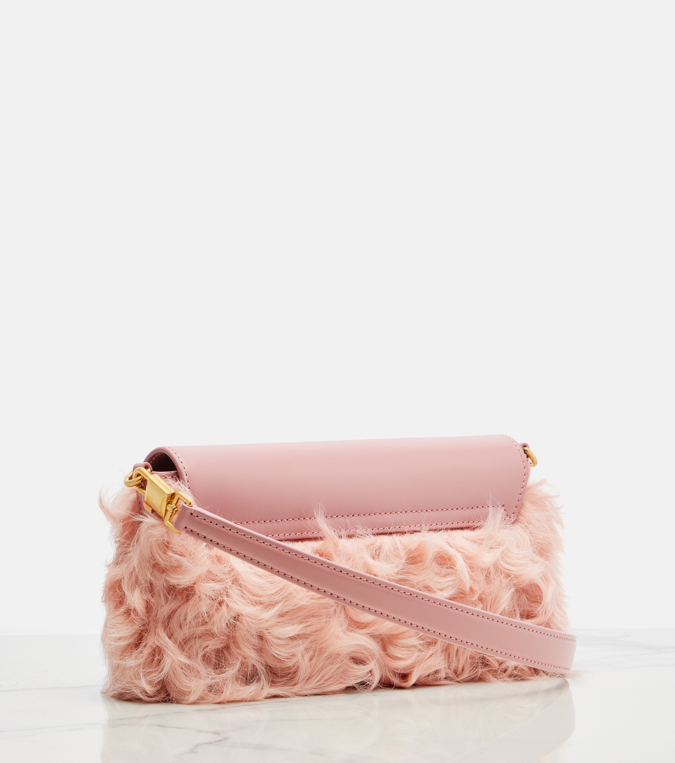 Dolce&Gabbana Marlene Small shearling shoulder bag