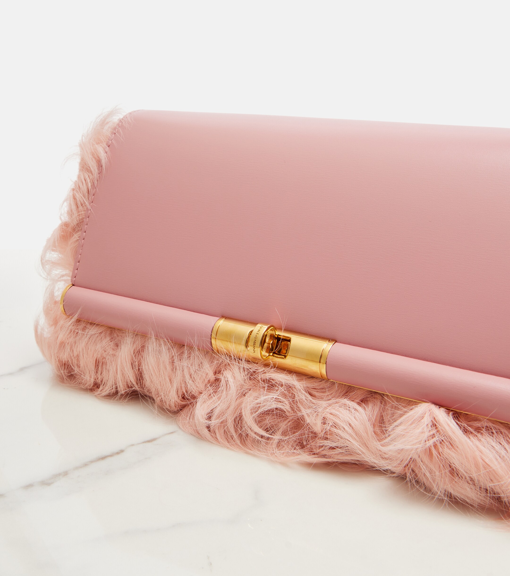 Dolce&Gabbana Marlene Small shearling shoulder bag