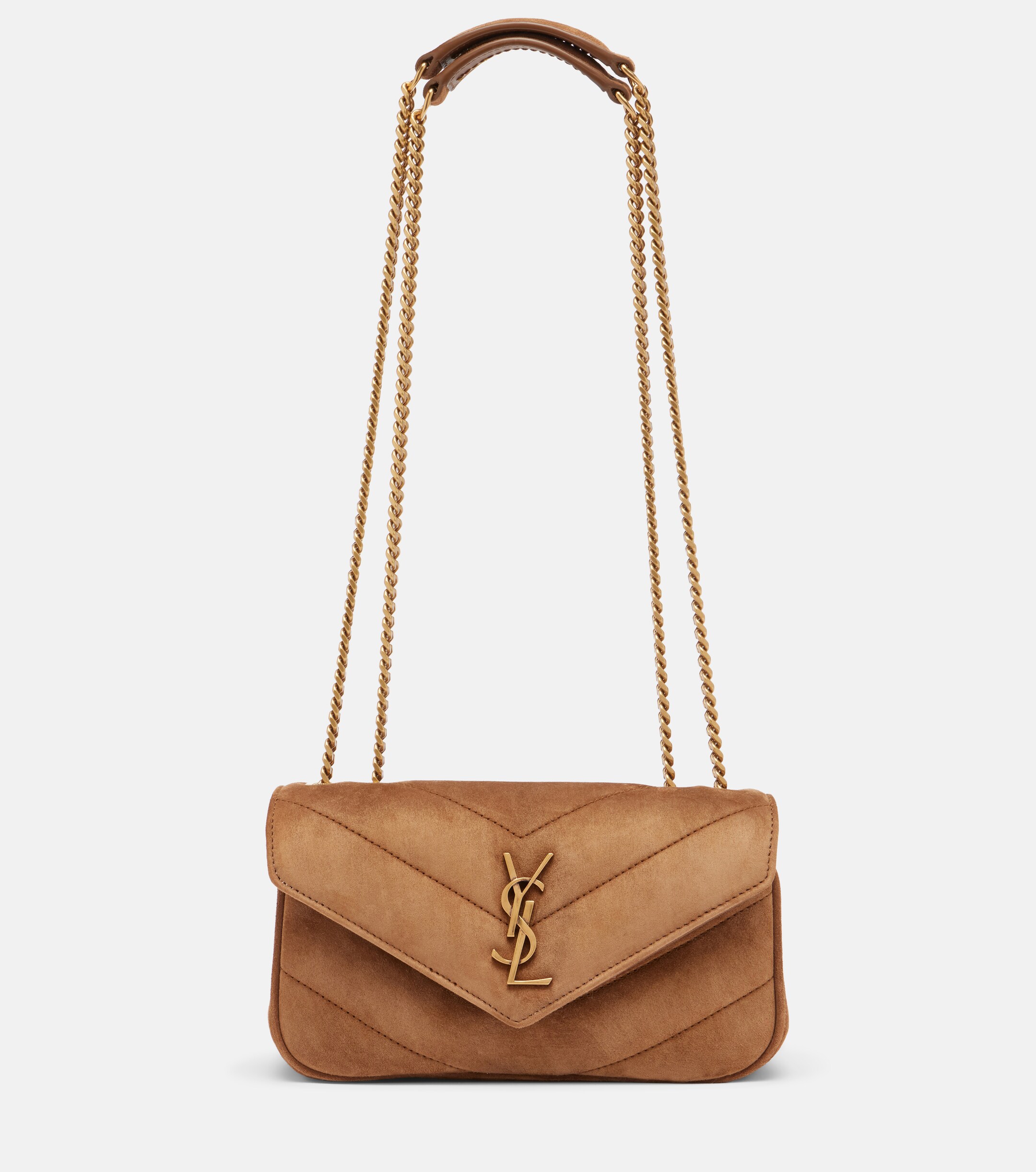 Saint Laurent Loulou Mini suede shoulder bag