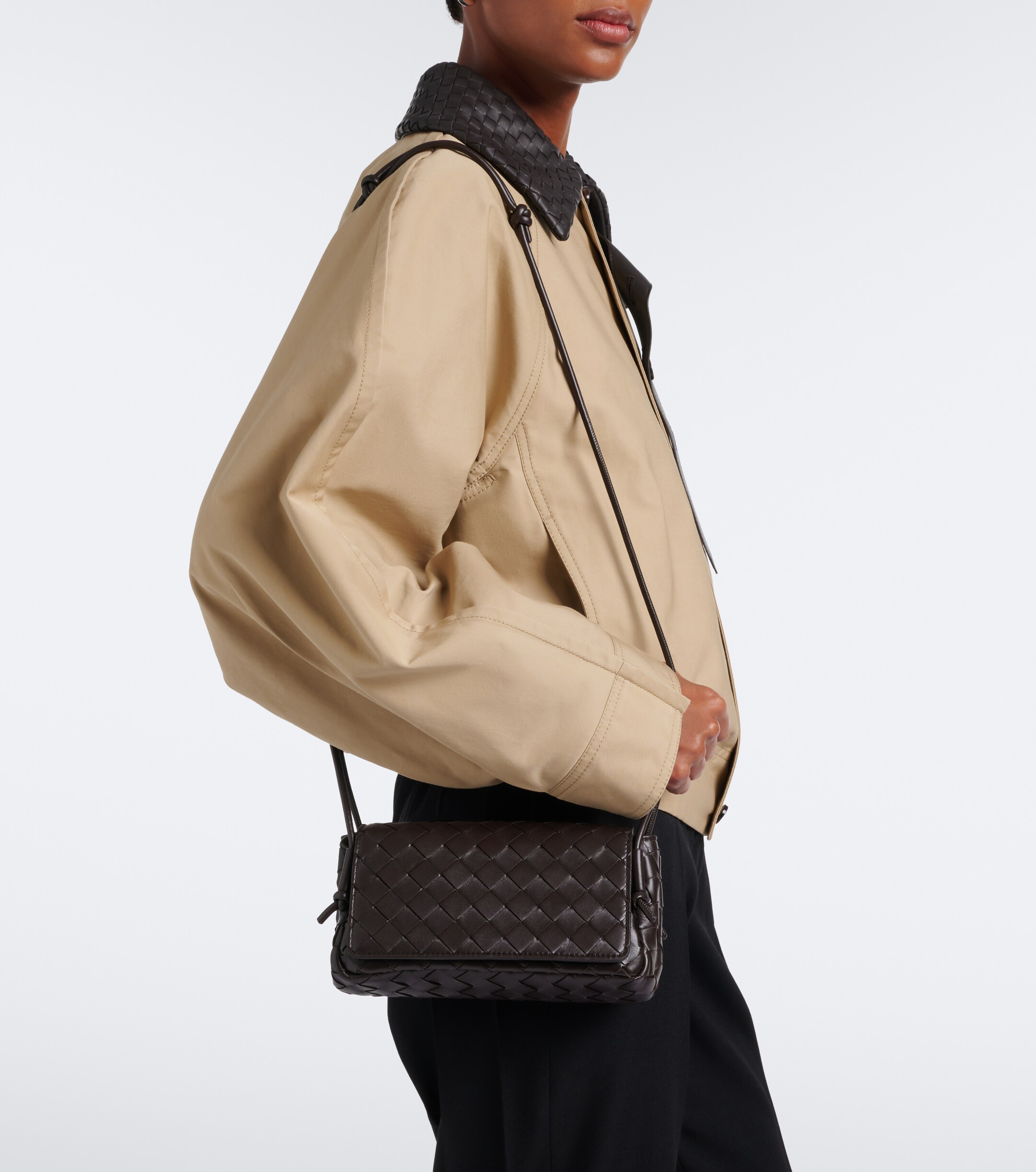 Bottega Veneta Notturno Mini leather crossbody bag