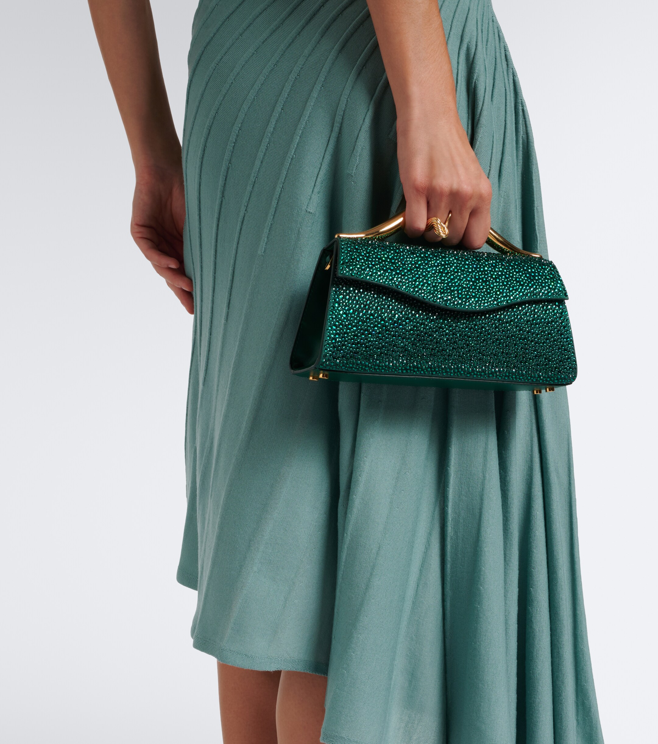 Elie Saab Elie Saab Petit Wave embellished top-handle bag