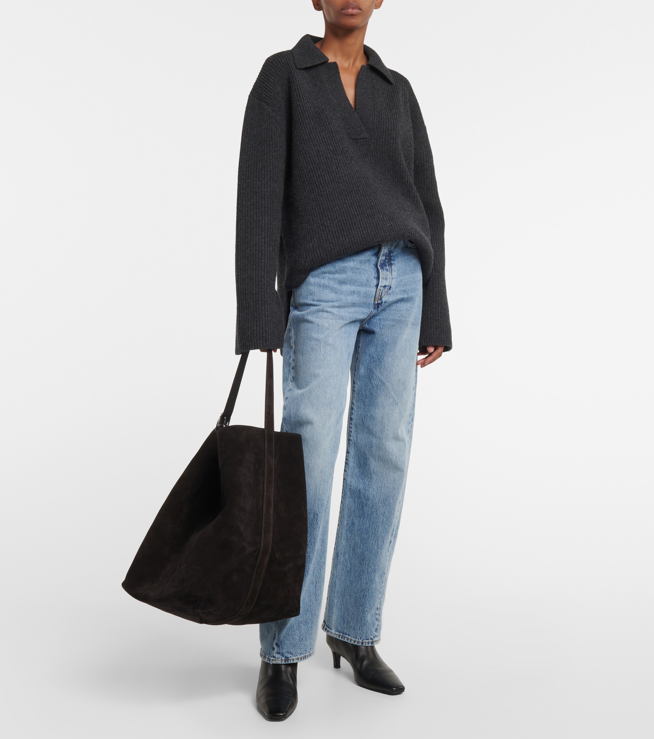 TOTEME Suede tote bag