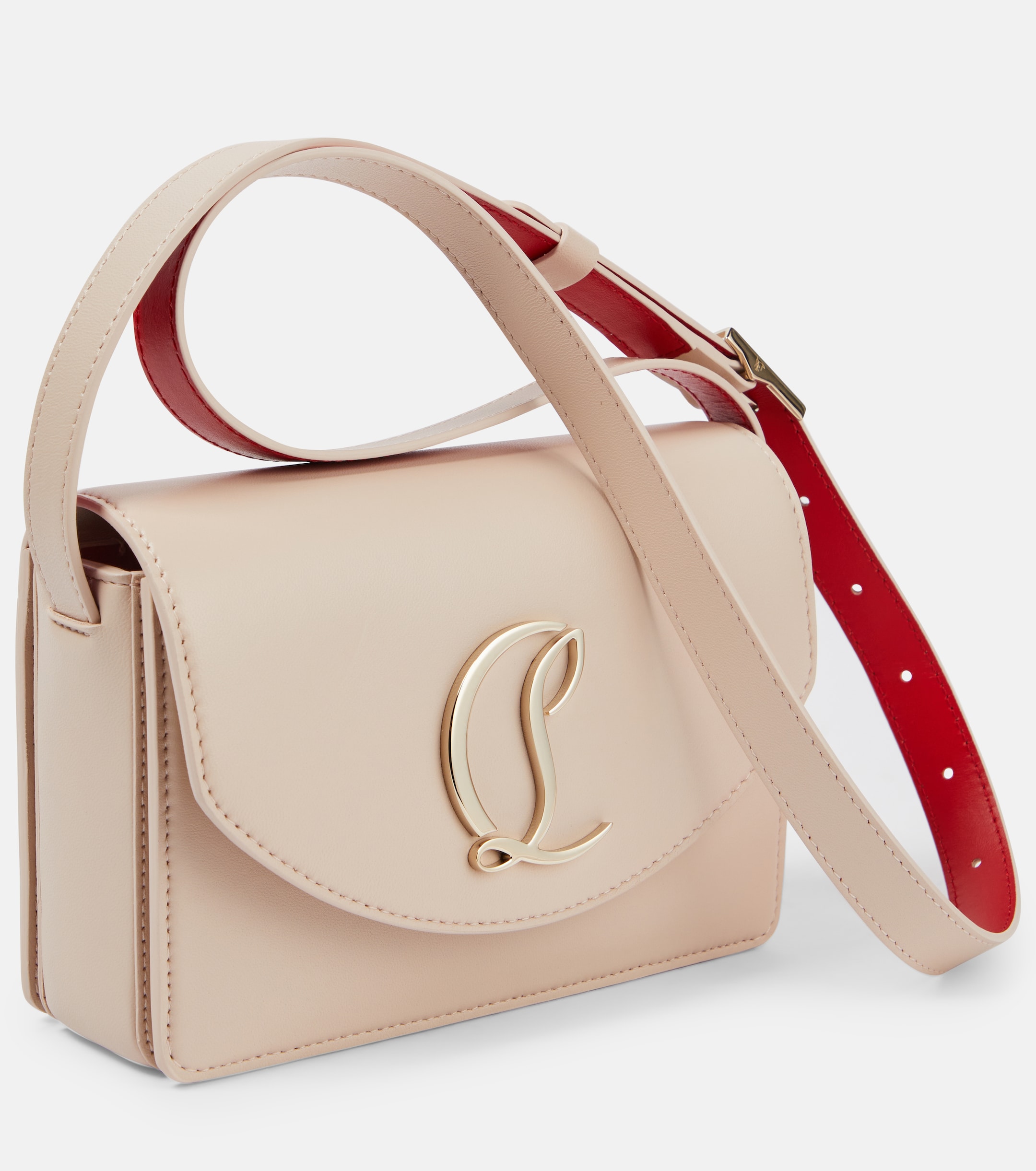 CHRISTIAN LOUBOUTIN Loubi54 Small leather crossbody bag