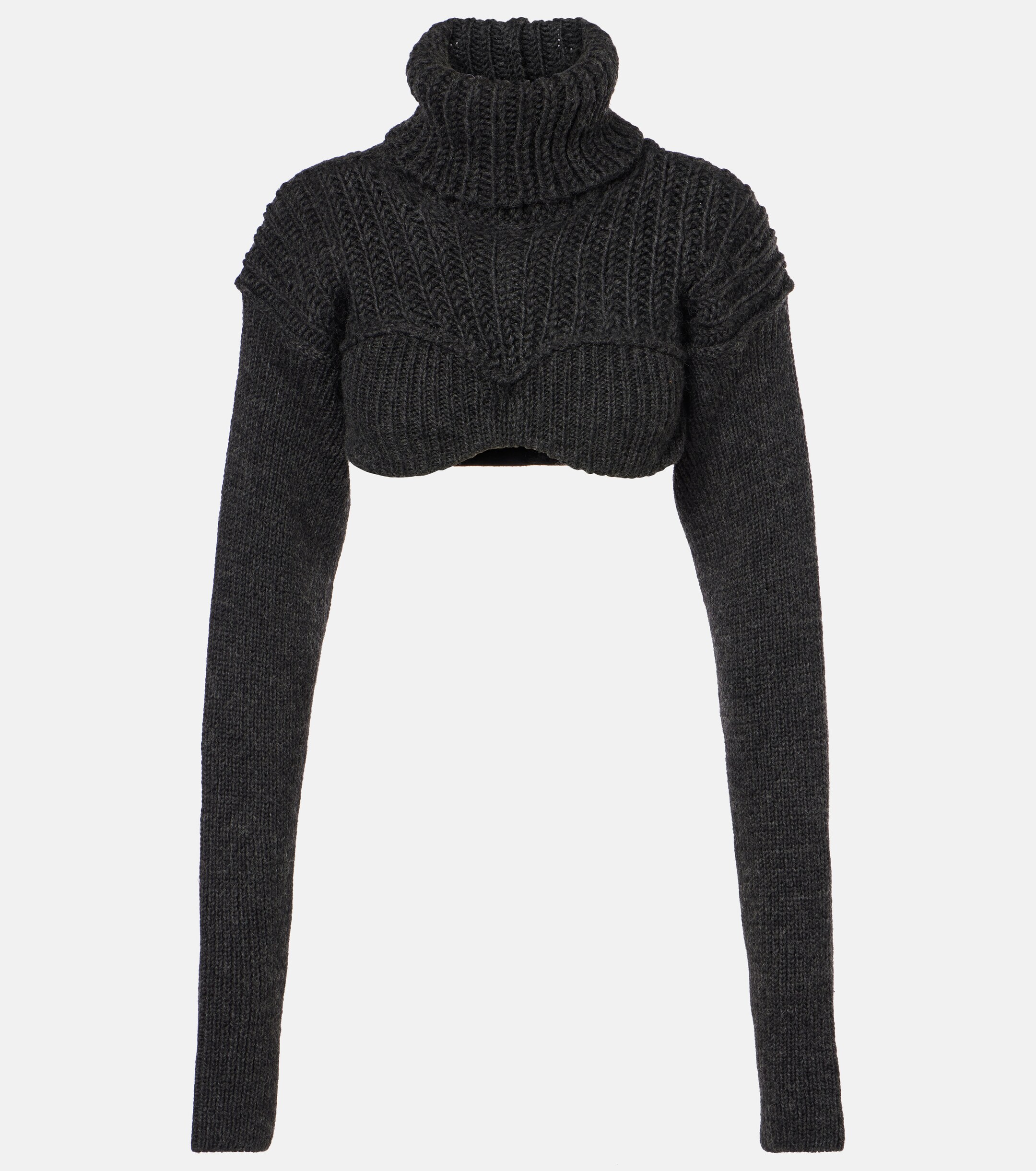 Acne Studios Cropped wool-blend turtleneck sweater thumbnail