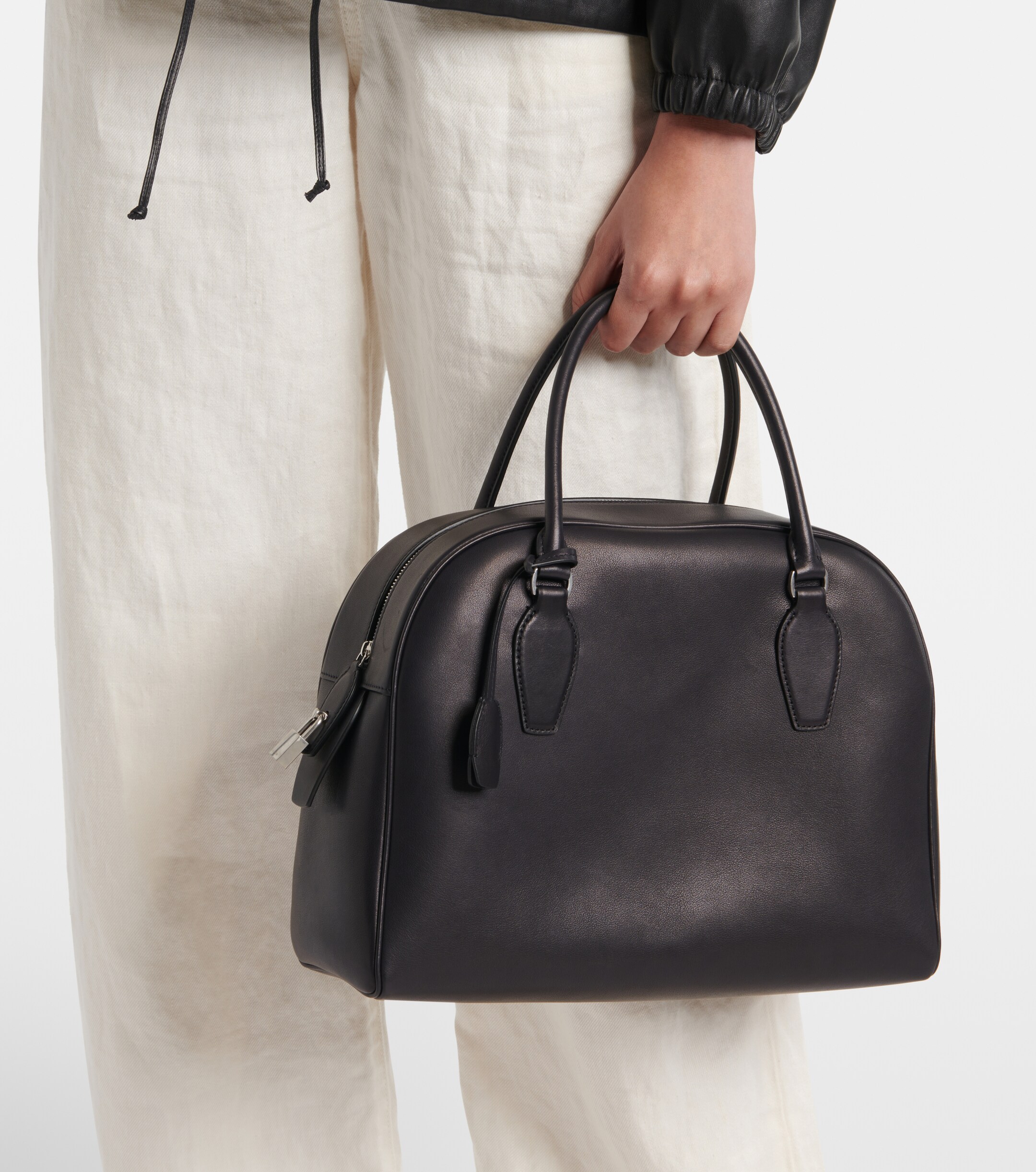 The Row India Medium leather tote bag