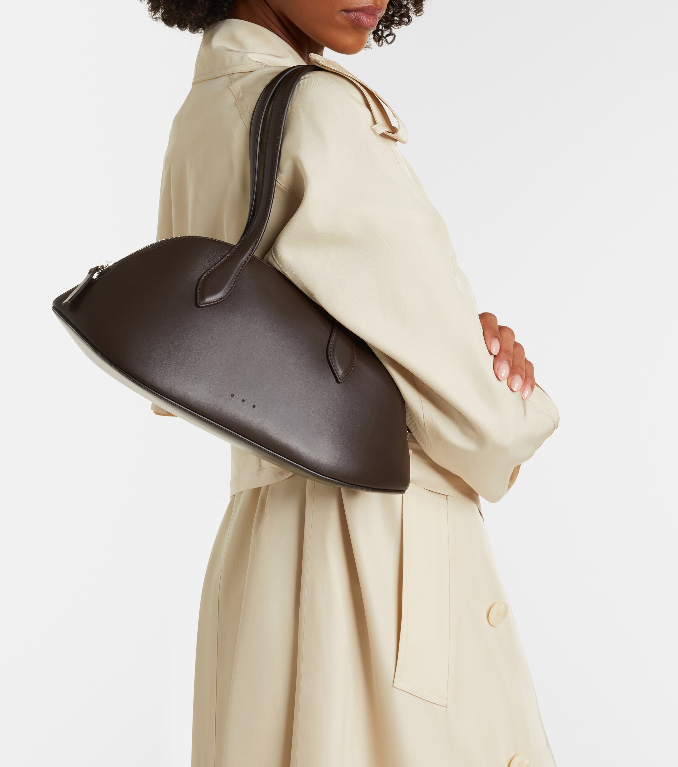 AESTHER EKME Cosmo Medium leather bowling bag thumbnail