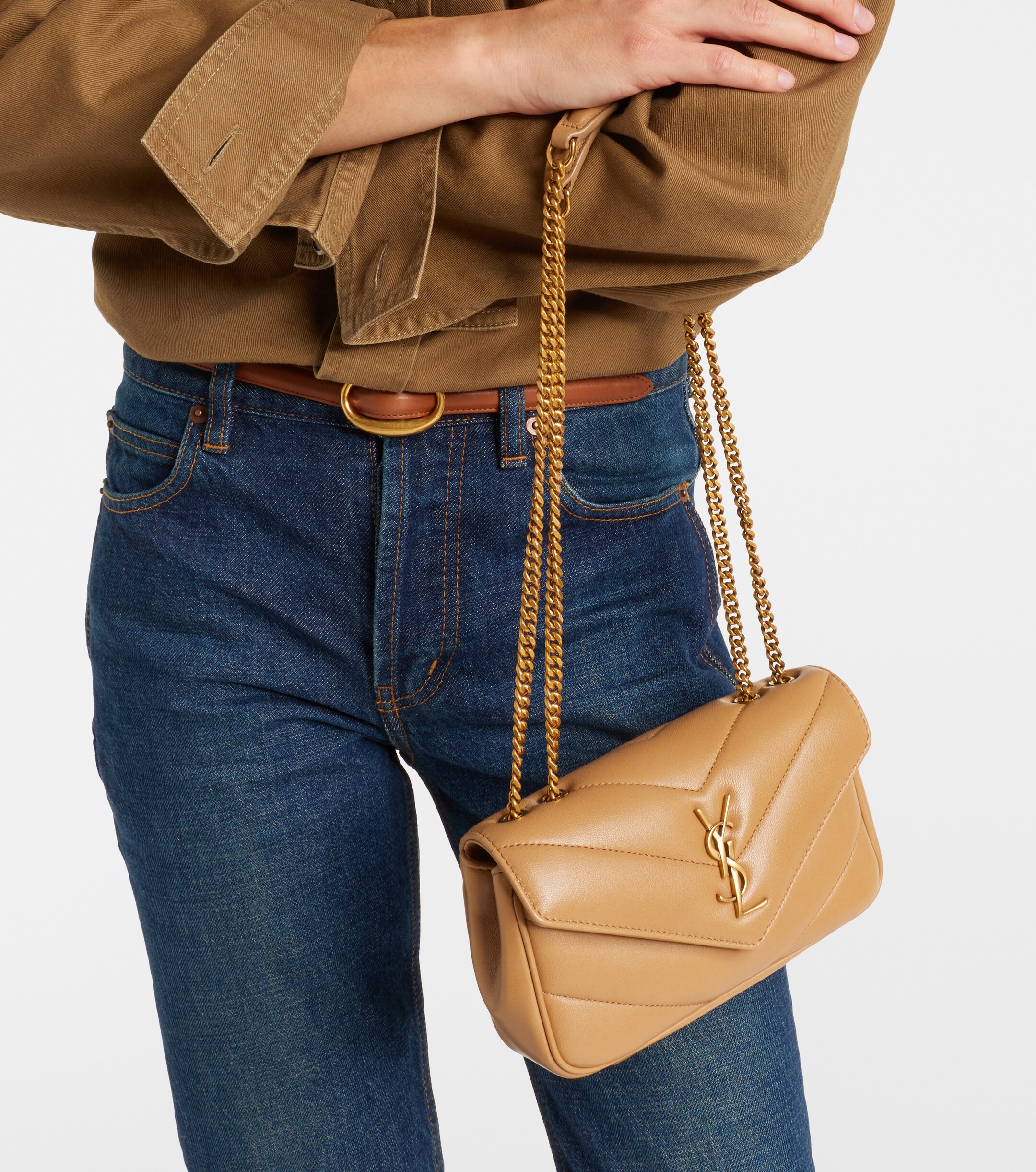 Saint Laurent Saint Laurent Loulou Mini leather shoulder bag