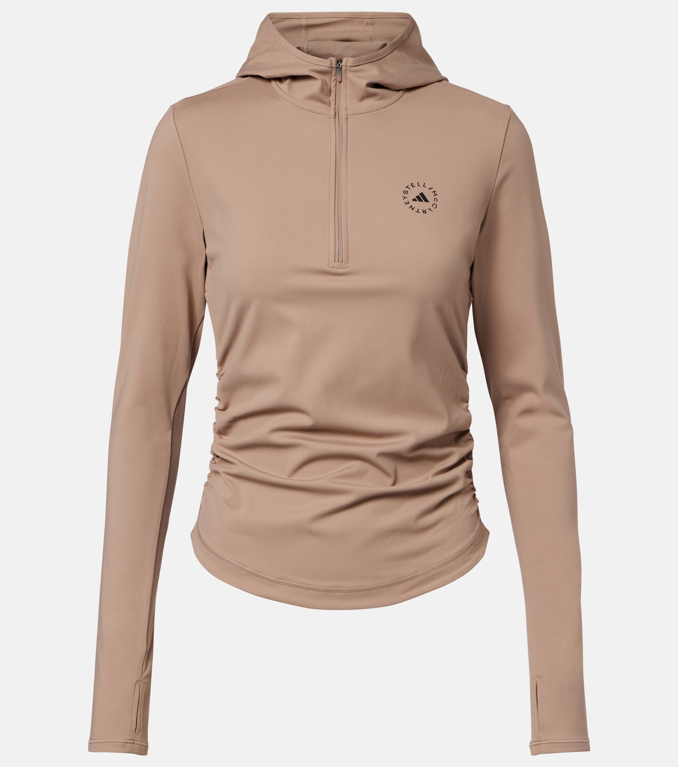 adidas by Stella McCartney Adidas by Stella McCartney Logo technical half-zip hoodie