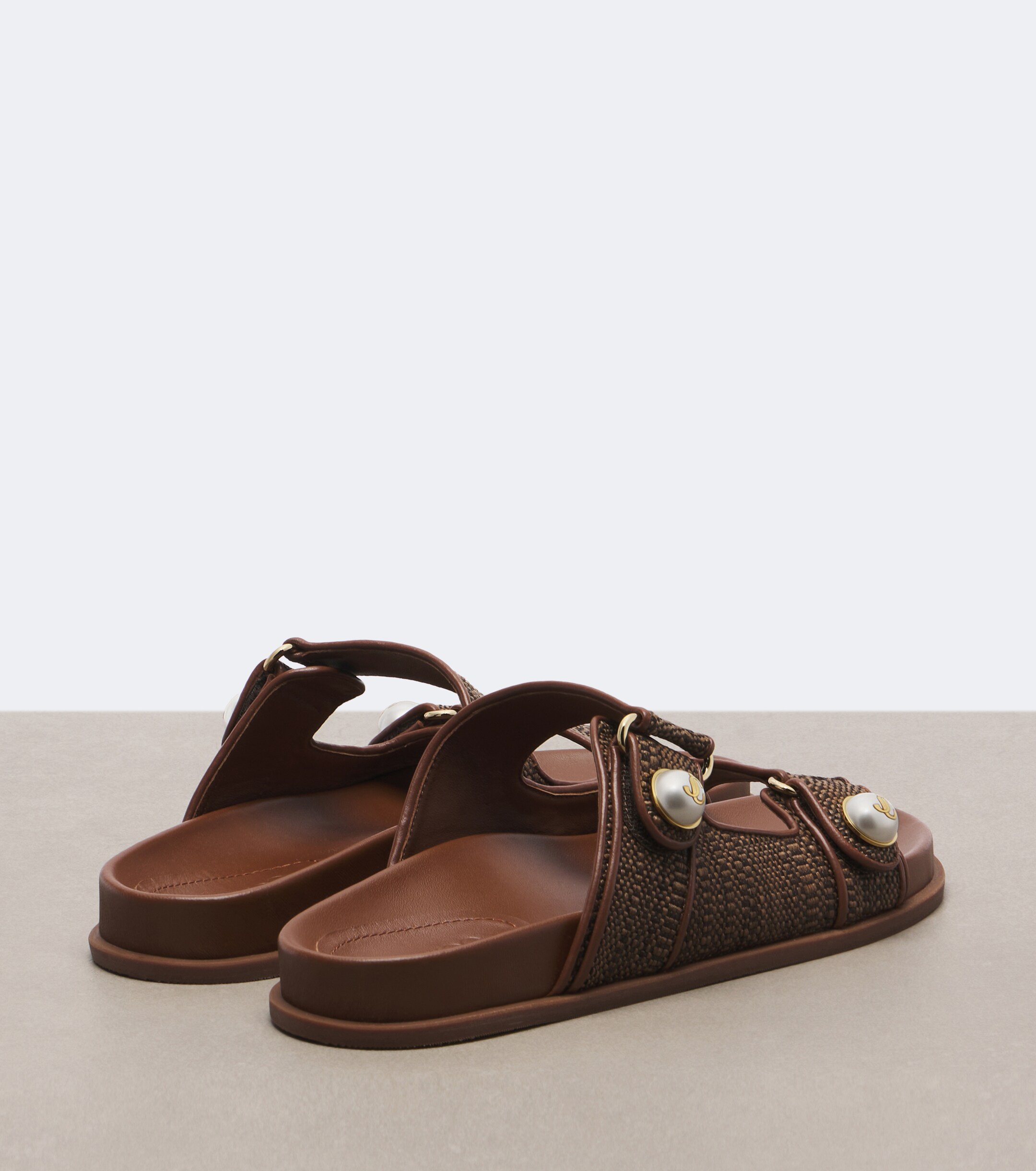 JIMMY CHOO Jimmy Choo Fayence raffia-effect sandals