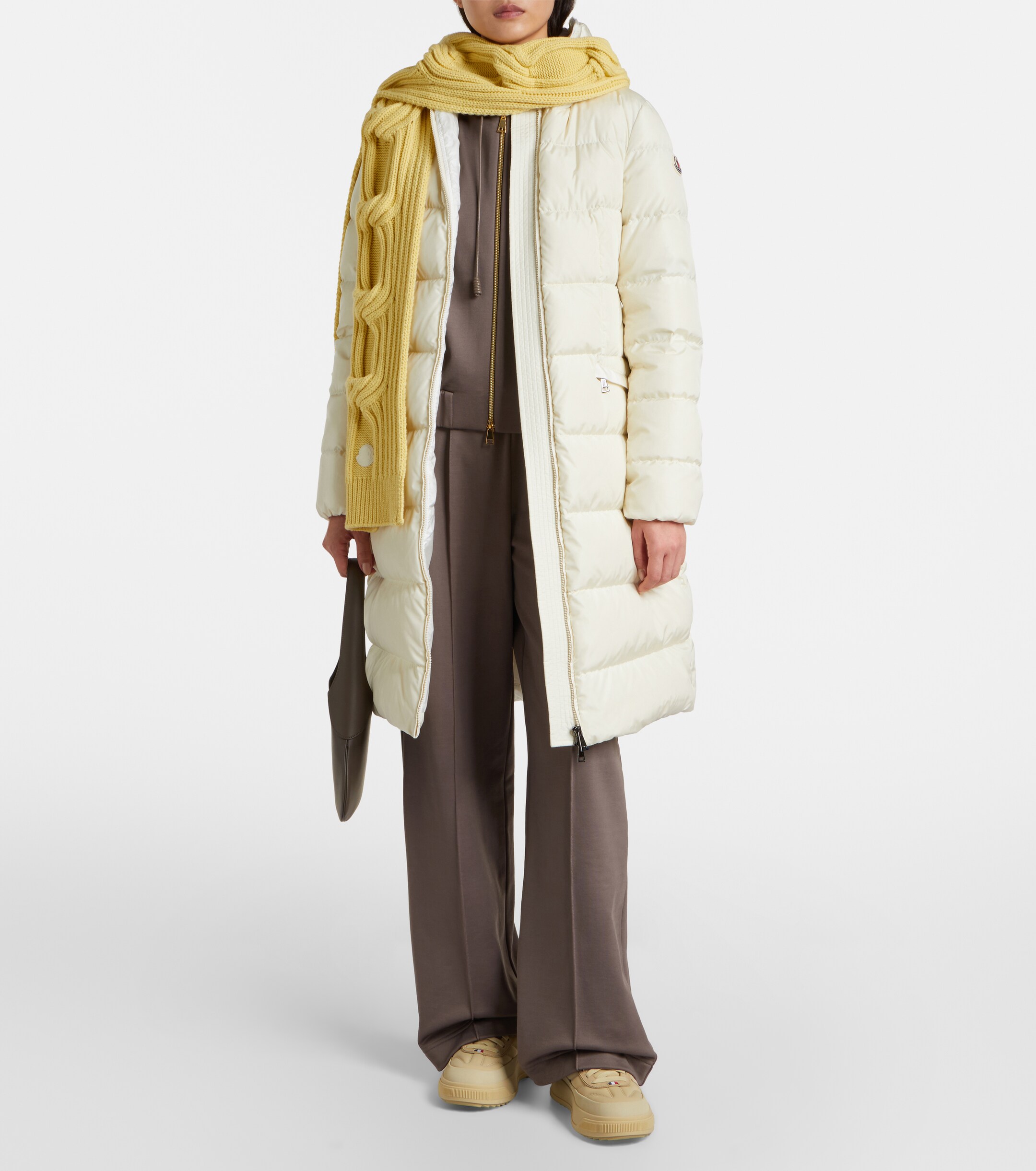 Moncler Moncler Altive leather-trimmed sneakers