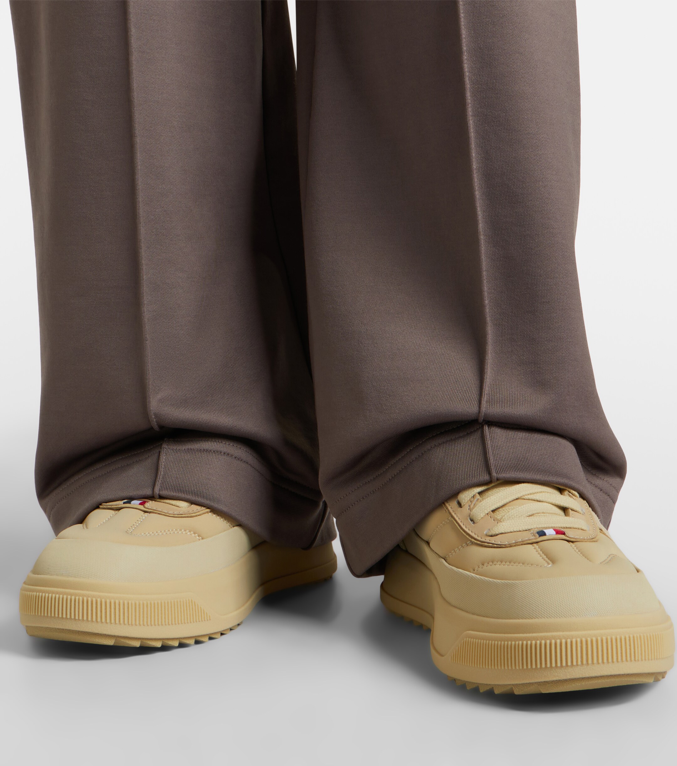 Moncler Moncler Altive leather-trimmed sneakers