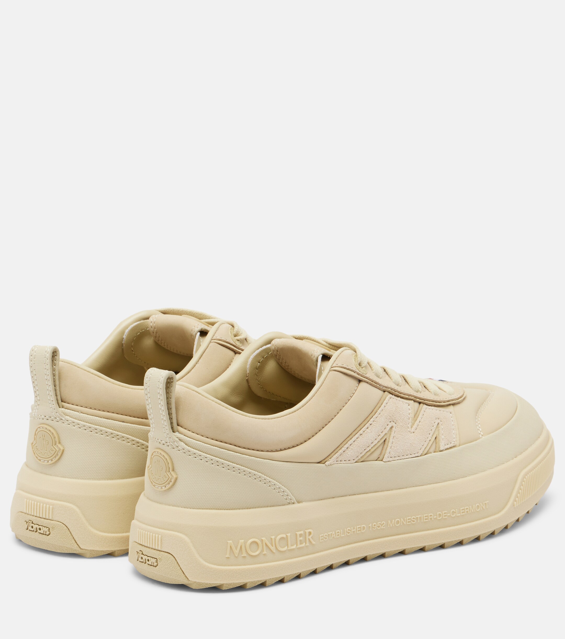 Moncler Moncler Altive leather-trimmed sneakers