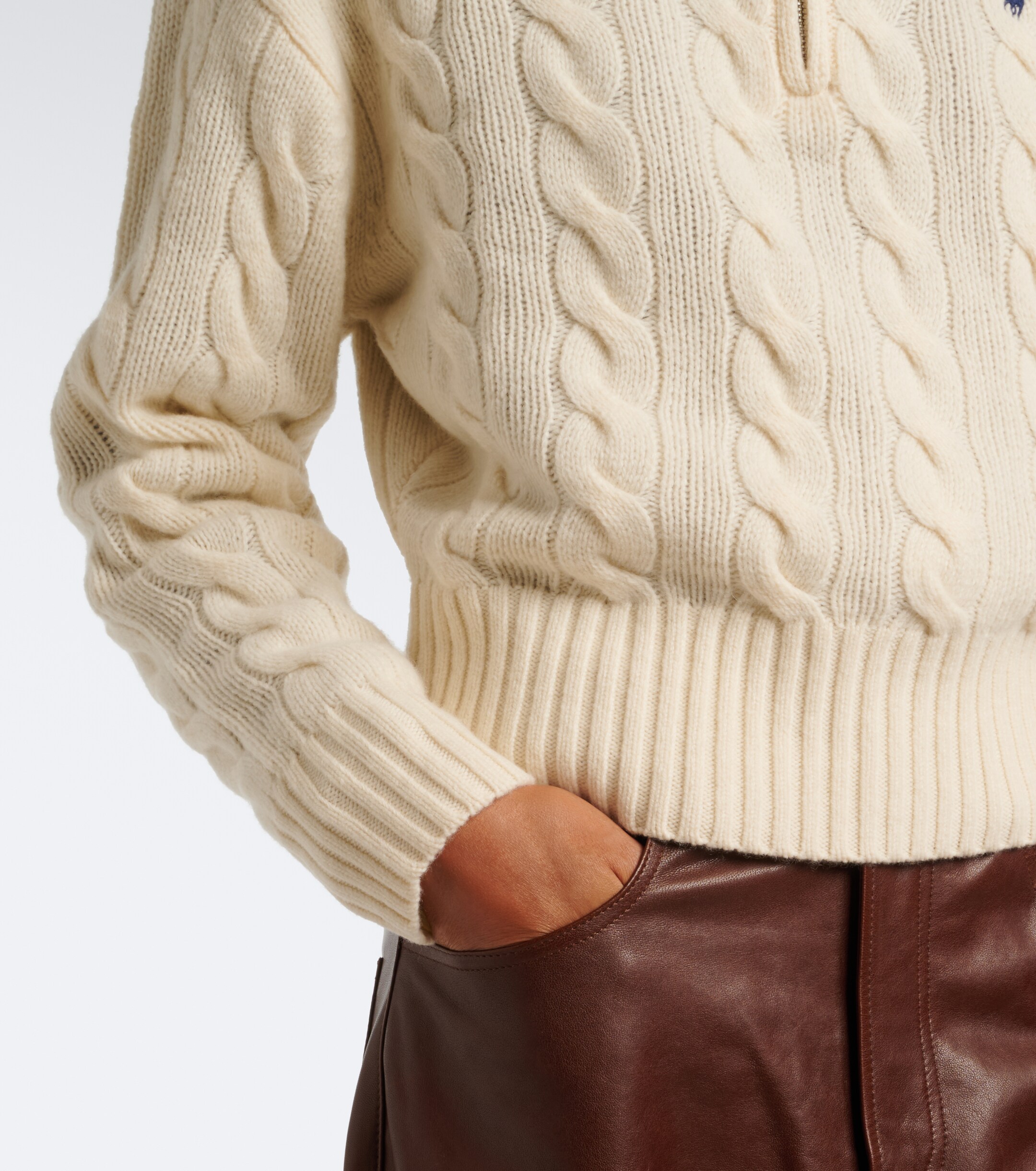 Polo Ralph Lauren Polo Ralph Lauren Cable-knit wool and cashmere sweater