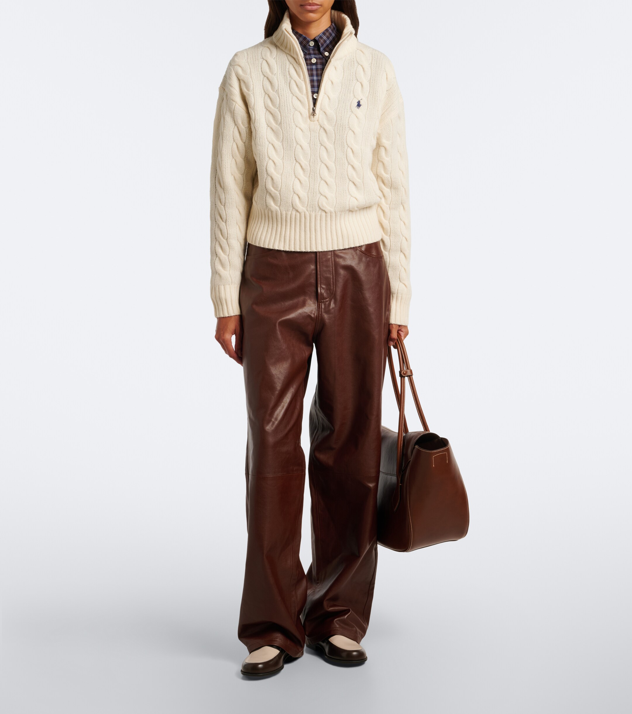 Polo Ralph Lauren Polo Ralph Lauren Cable-knit wool and cashmere sweater
